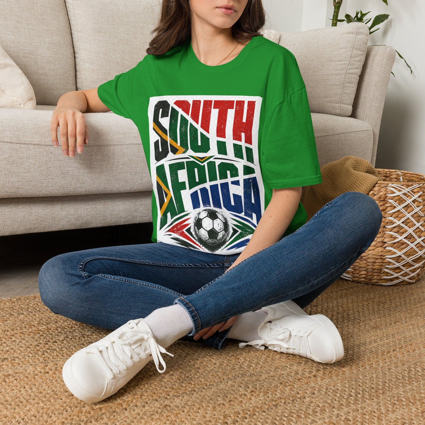 South Africa Soccer T-Shirt — Vintage Flag Football Fan Tee