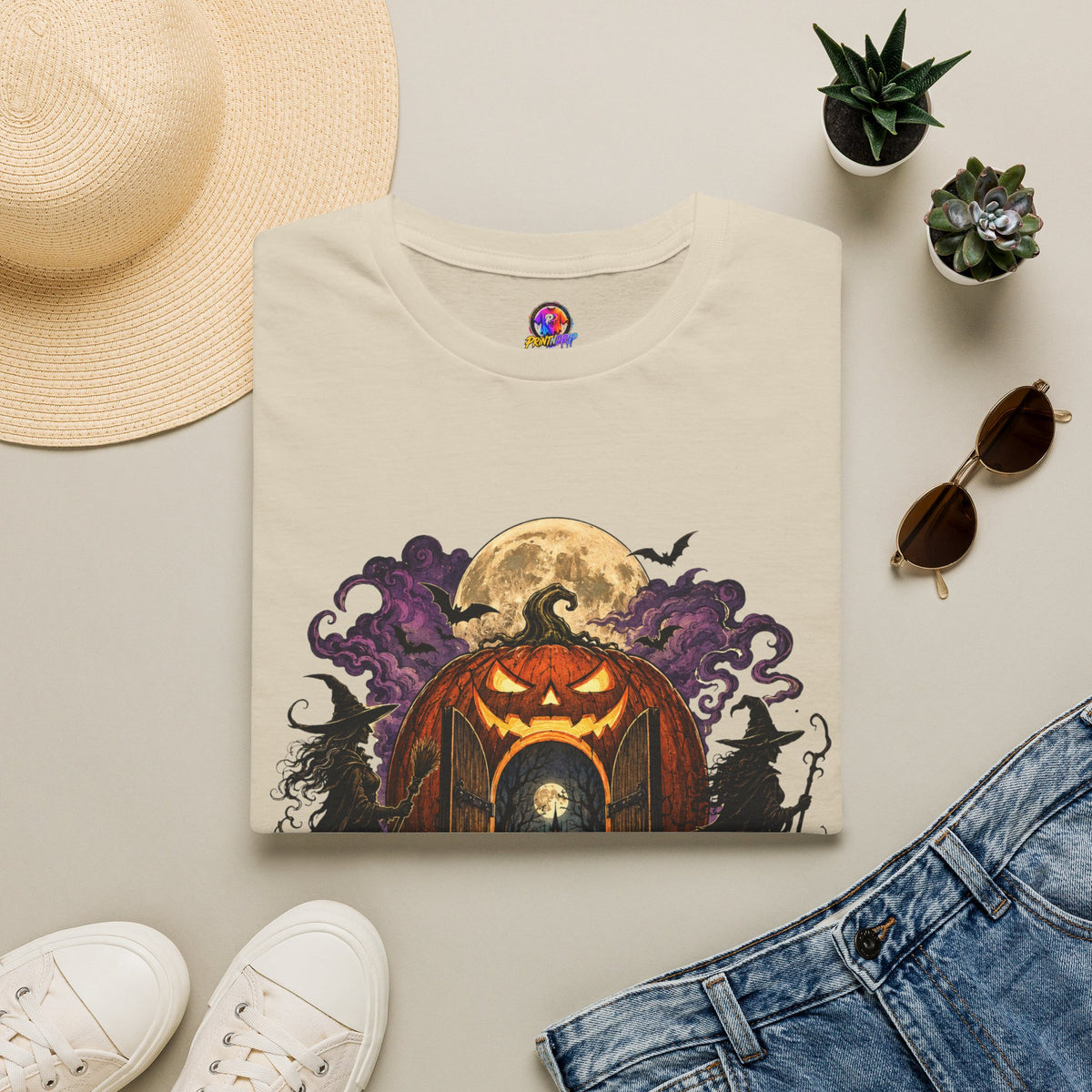 Halloween The Moon Is Full Unisex Softstyle T-Shirt