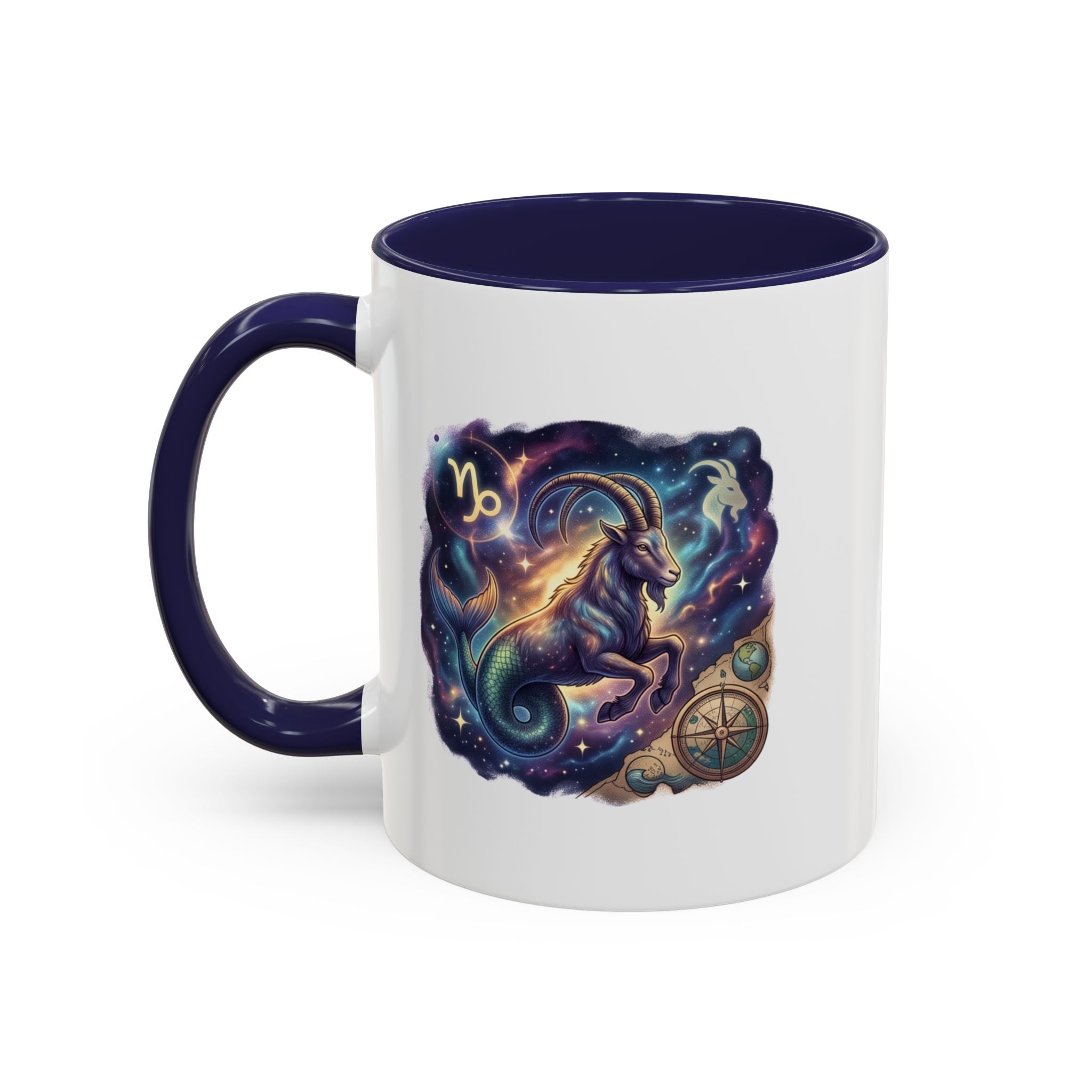 Capricorn Zodiac Coffee Mug — Celestial Goat Astrology Accent Mug