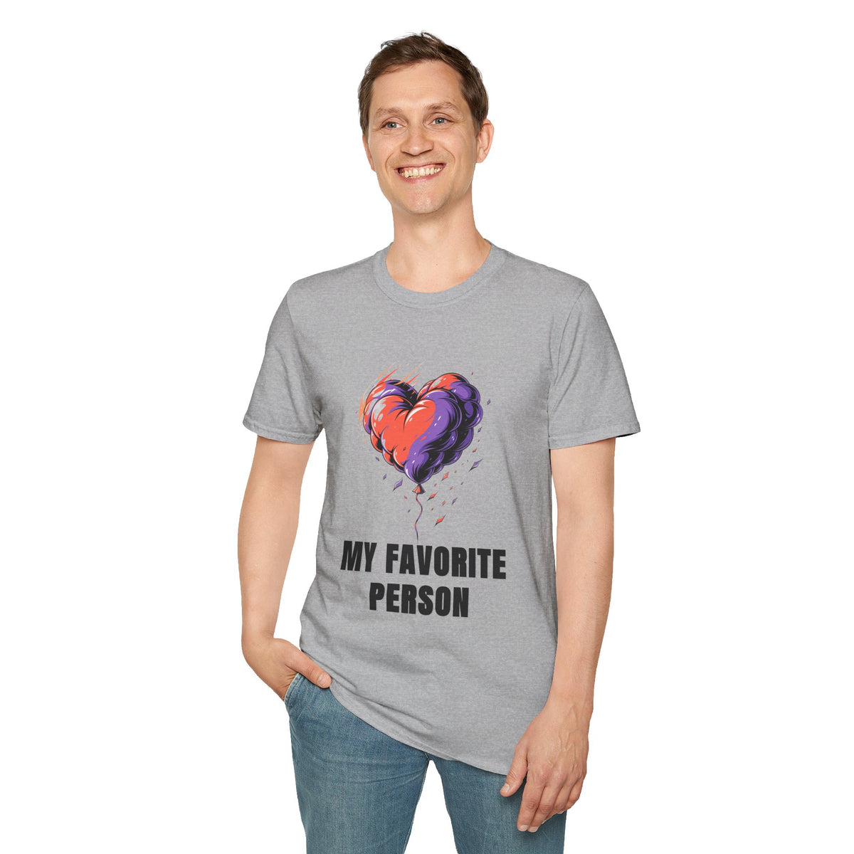 Heart Graphic T-Shirt — "My Favorite Person" Casual Tee - Trending Now - August 2026