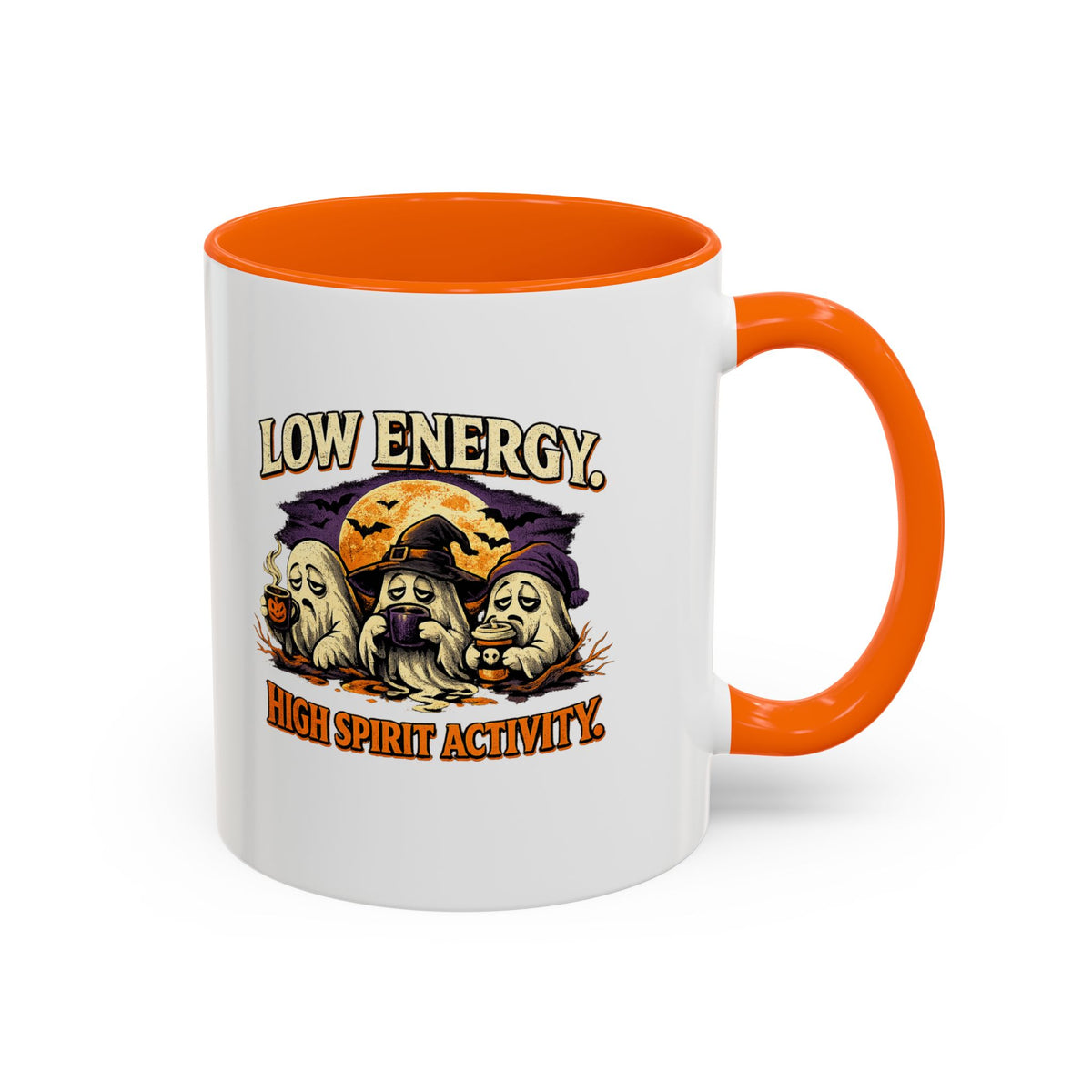 Halloween  Low Energy High Spirit  Accent Coffee Mug
