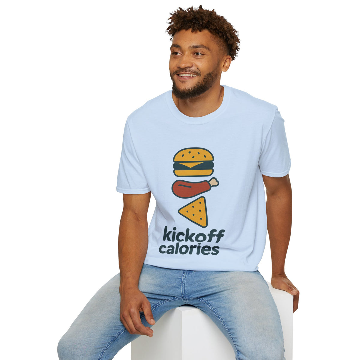 Funny 'Kick Off Calories' T-Shirt — Burger, Drumstick & Pizza Fitness Humor Tee - Trending Now - August 2026