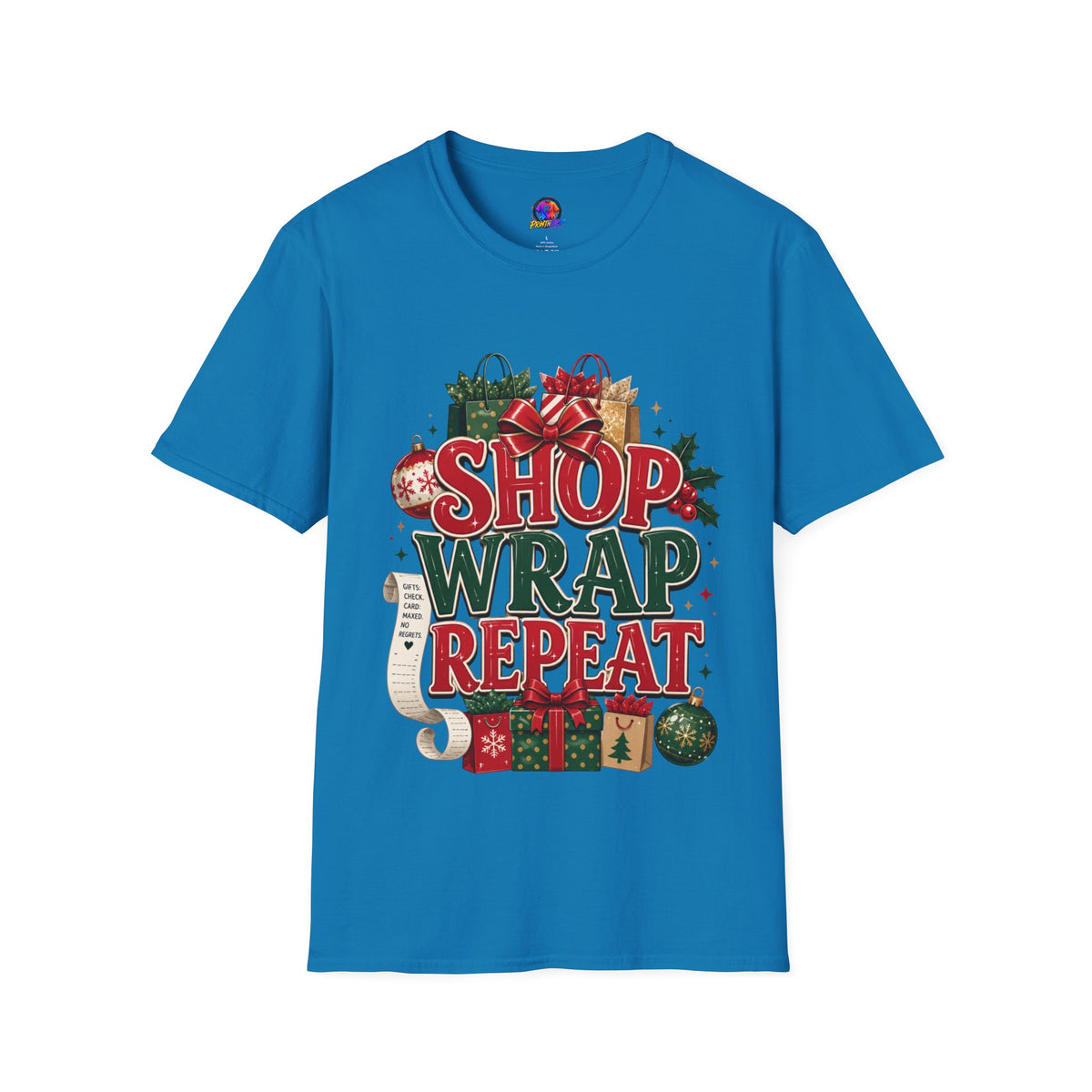Christmas 'Shop Wrap Repeat' T-Shirt