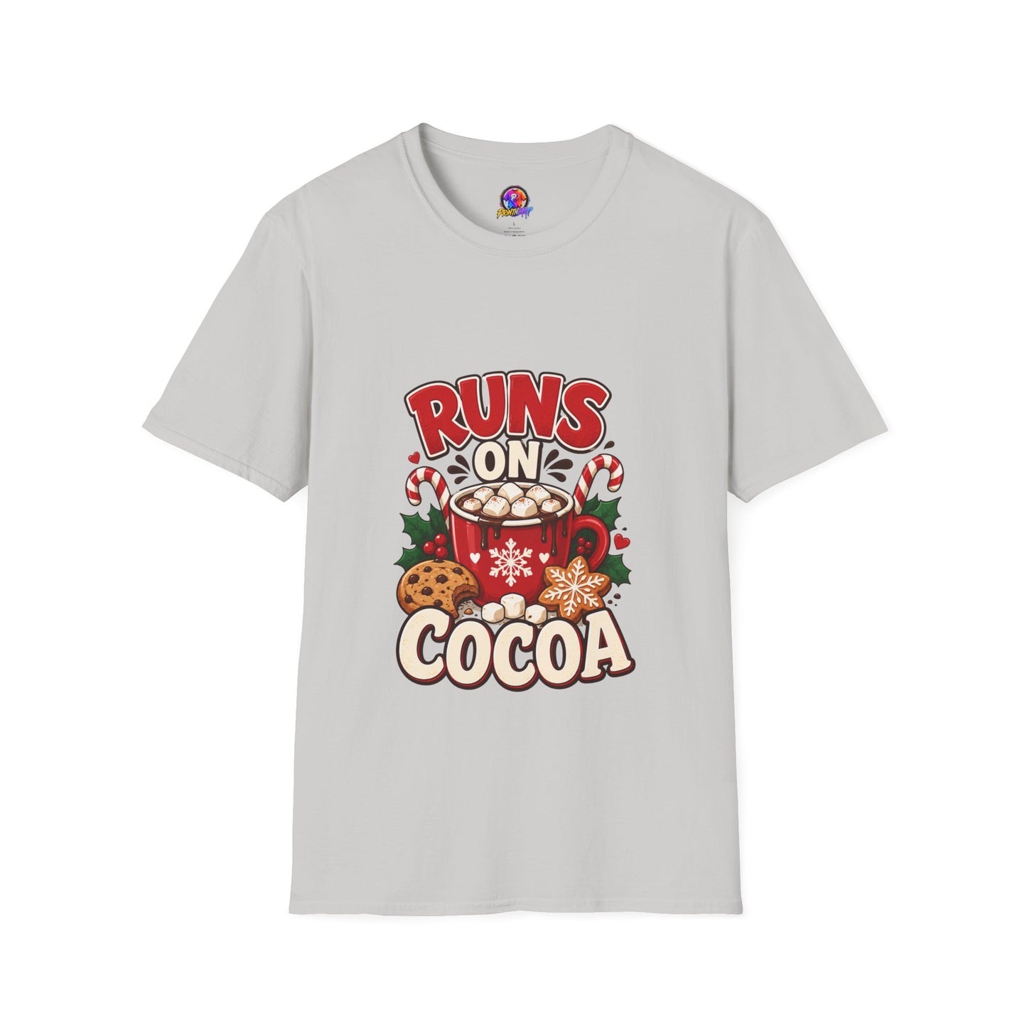 T-Shirt — Runs On Cocoa Holiday Graphic Tee
