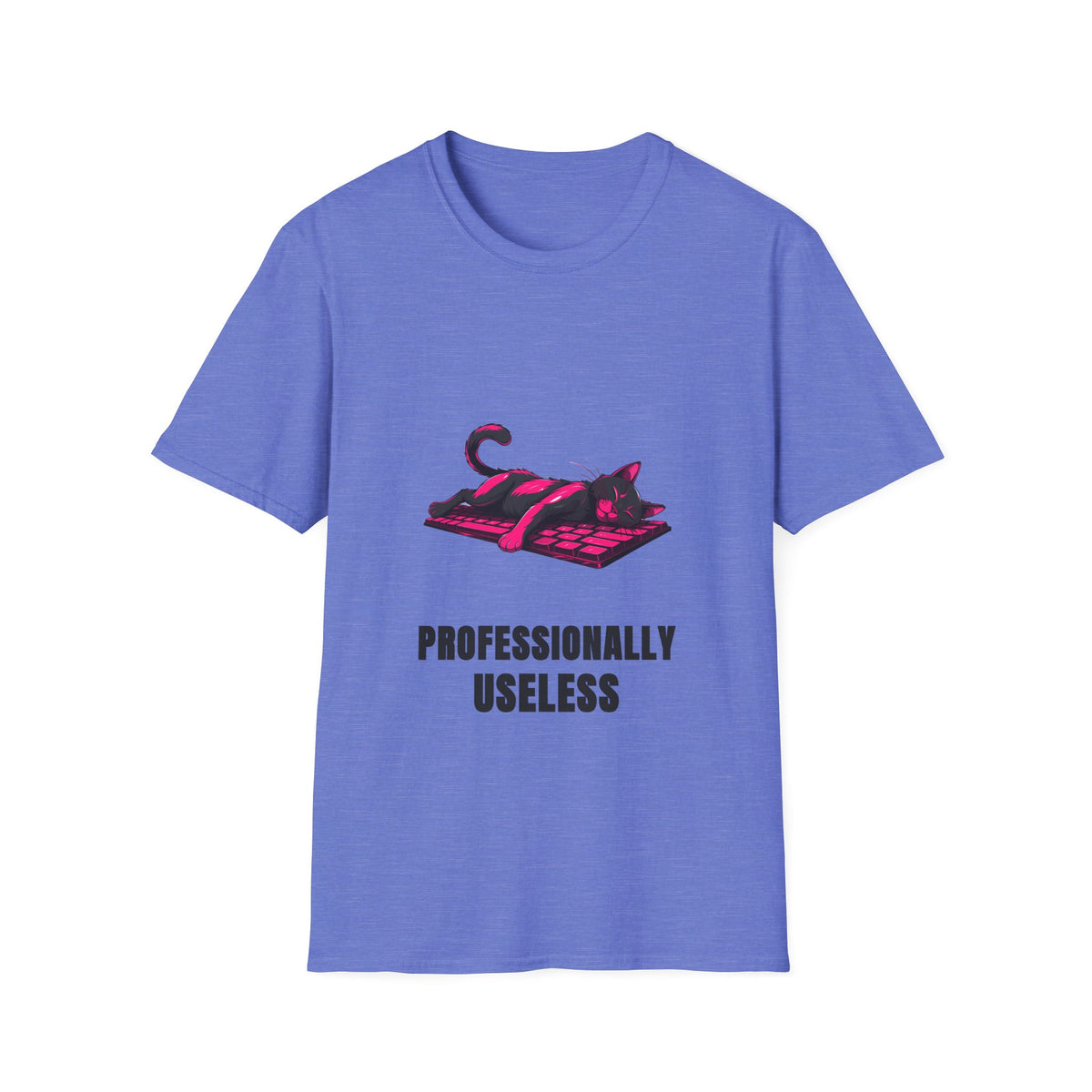 T‑Shirt — 'Professionally Useless' Relaxed Cat Graphic Tee - Trending Now - August 2026