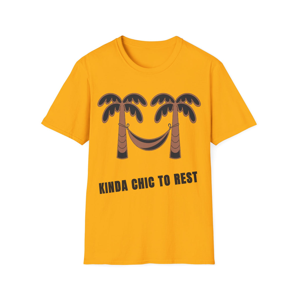 Palm Trees & Hammock T-Shirt — "Kinda Chic to Rest" Tropical Relaxed Tee - Trending Now - September 2026