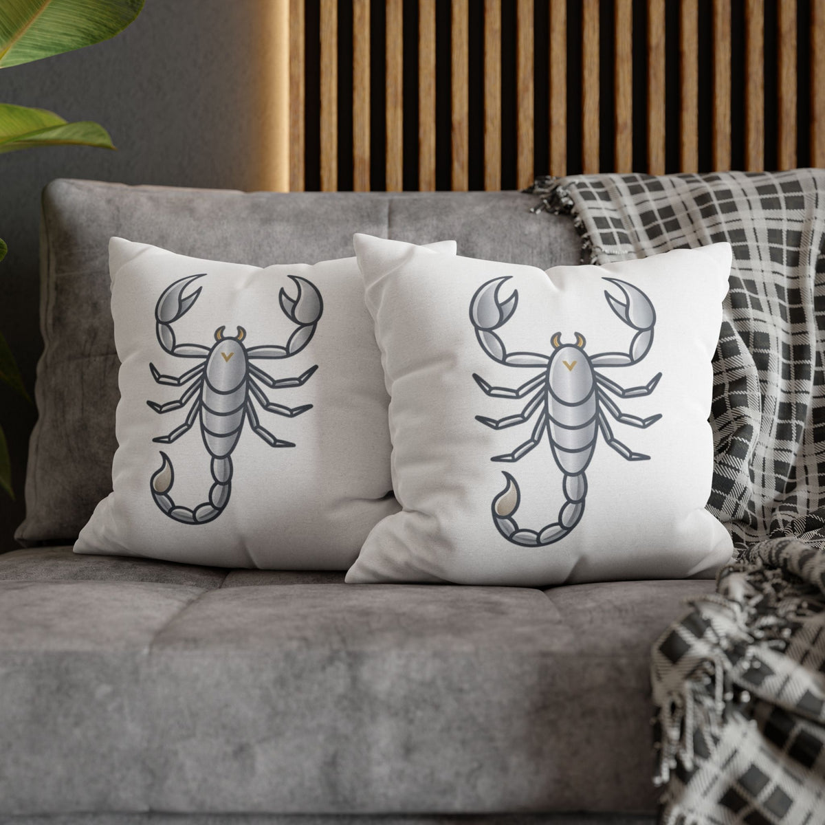 Scorpio Scorpion Pillowcase — Zodiac Decorative Throw Pillow