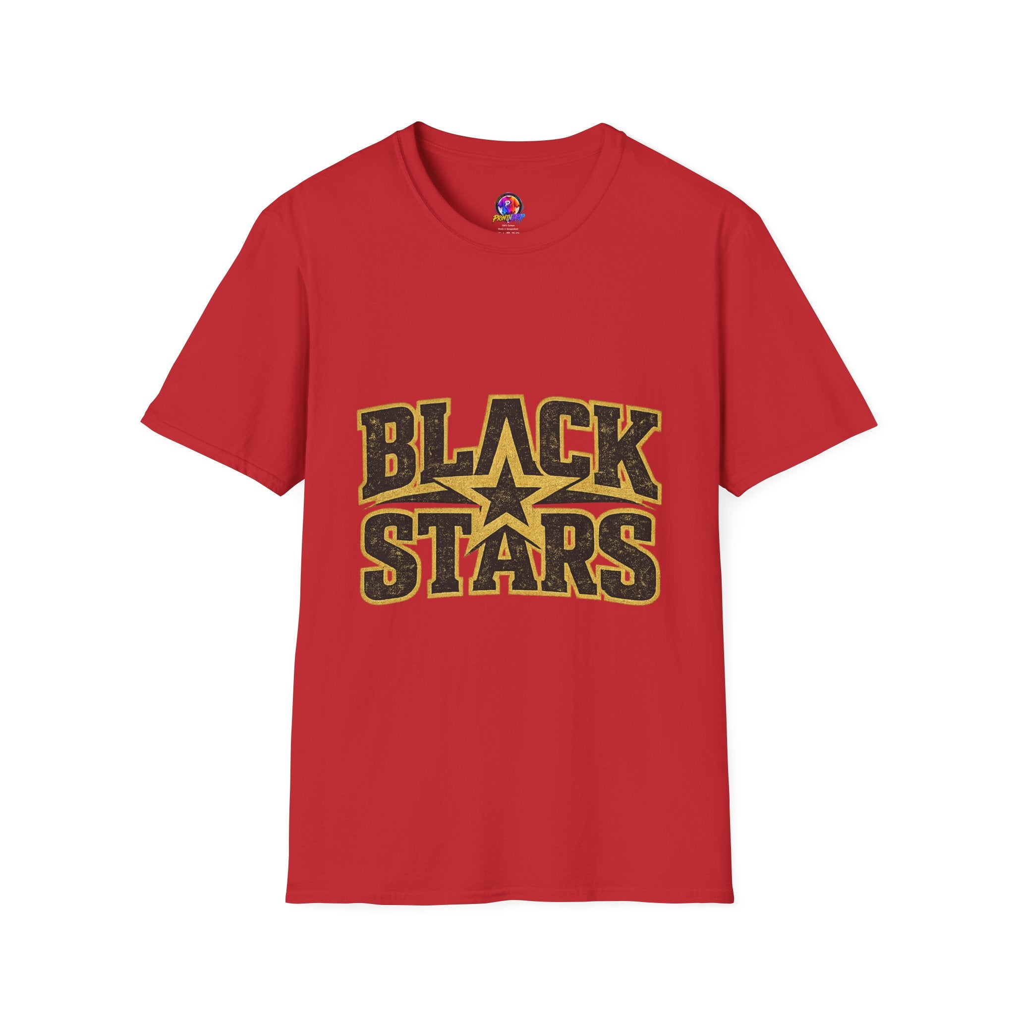 Ghana Black Stars T-Shirt — Bold Vintage Star Logo Tee