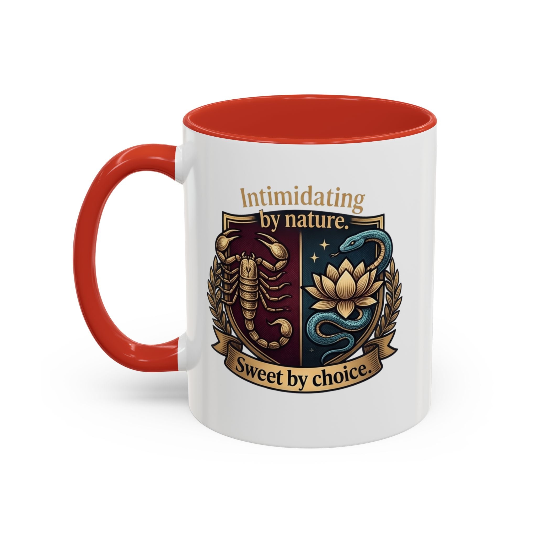 Intimidating by Nature, Sweet by Choice Accent Coffee Mug (11/15oz)