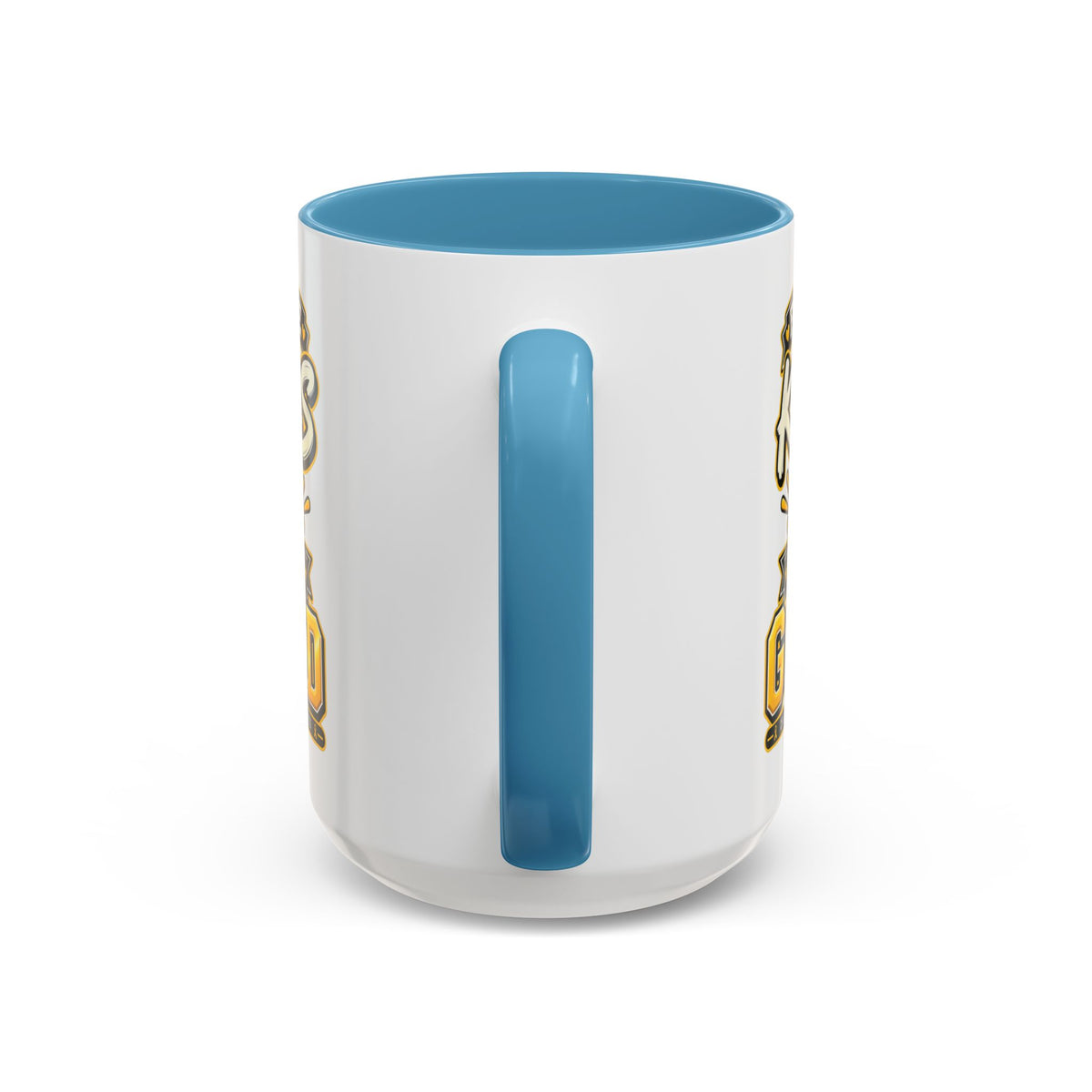 For The Kids We Go Gold Accent Coffee Mug — Childhood Cancer Awareness 11/15oz