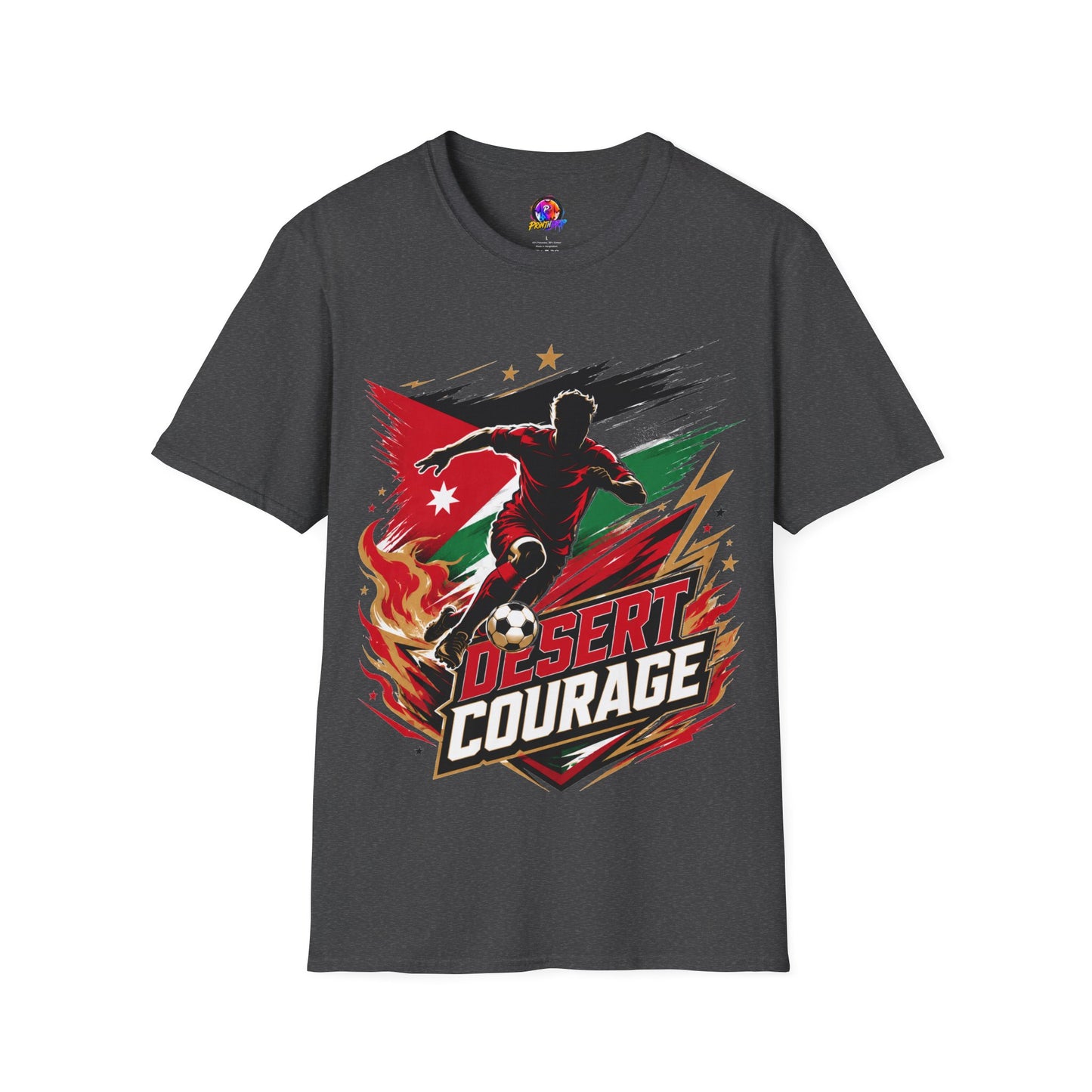 Jordan Soccer T‑Shirt — Desert Courage Flag Design