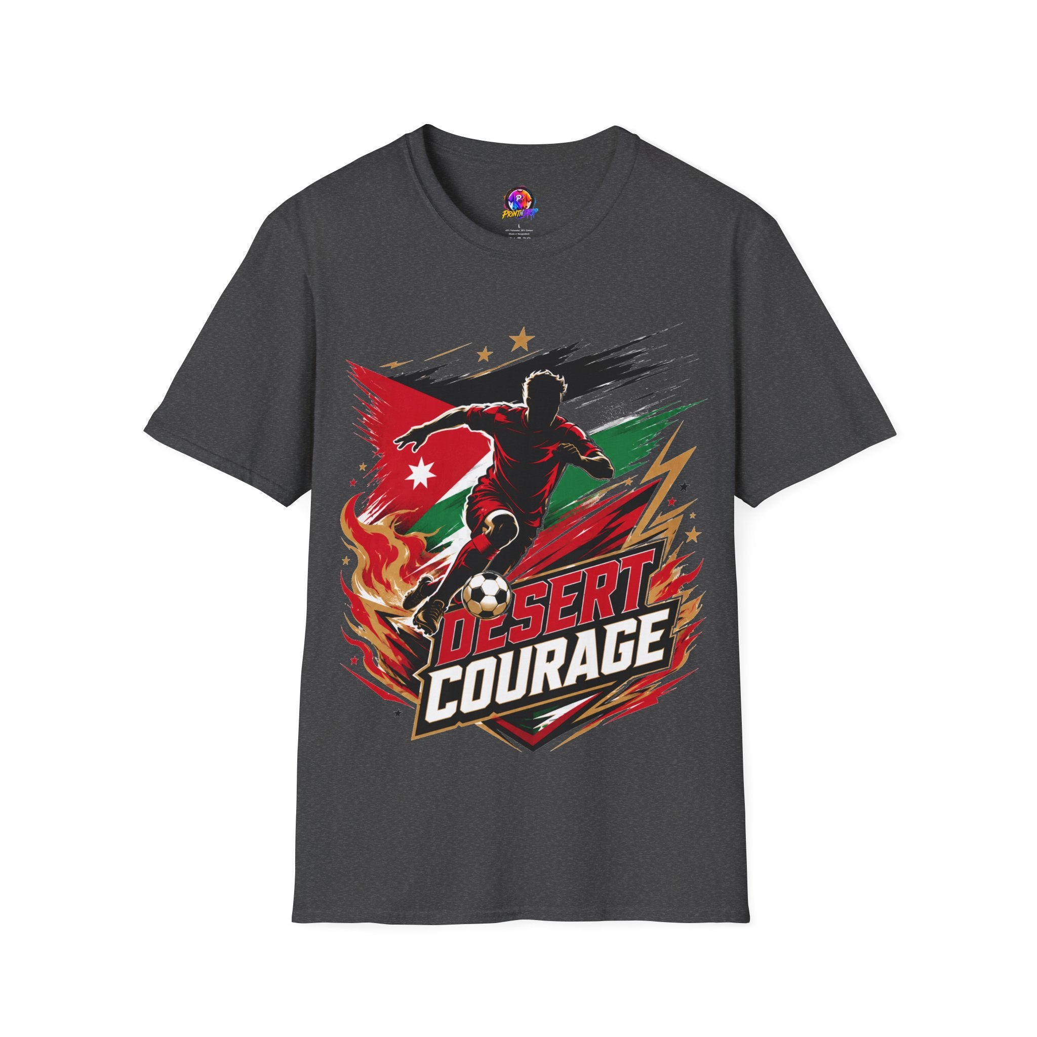 Jordan Soccer T‑Shirt — Desert Courage Flag Design