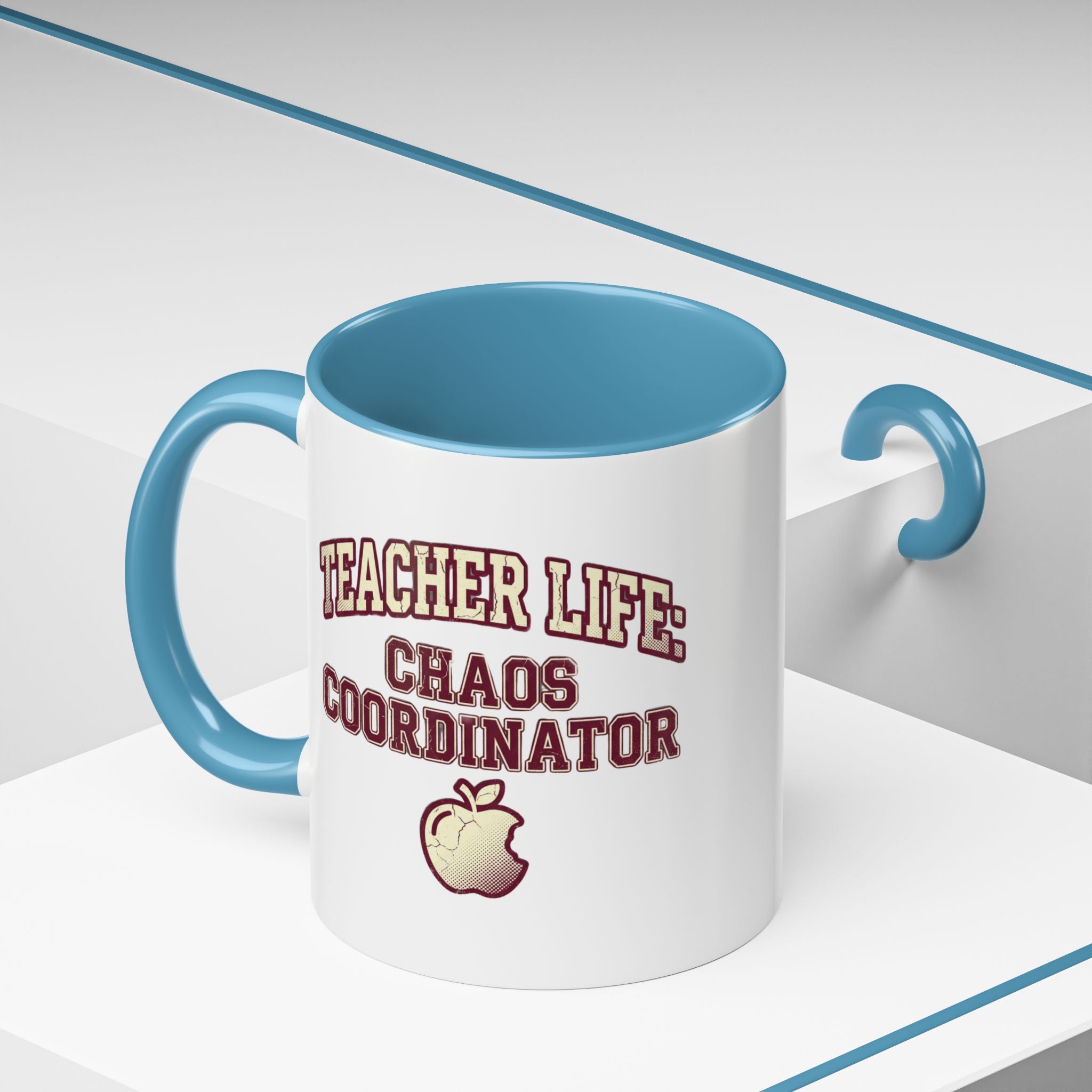Funny Teacher Life Chaos Coordinator Coffee Mug — Accent Mug