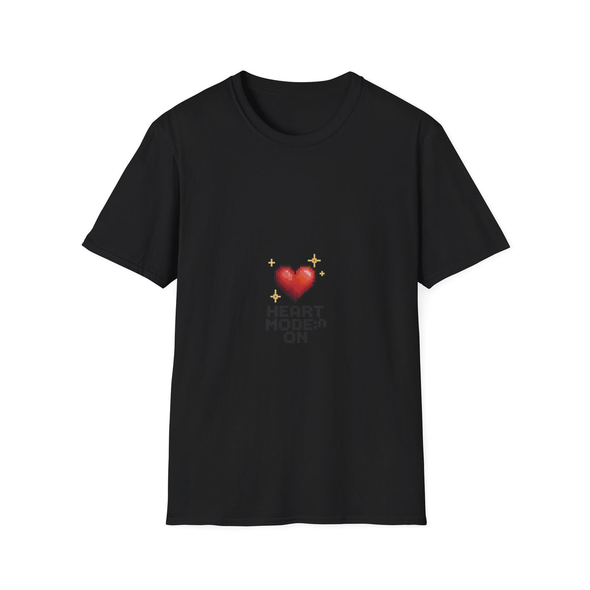 Heart Mode On T-Shirt — Cute Pixel Heart Graphic Tee - Trending Now - October 2026