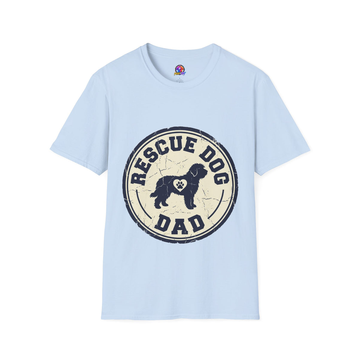 Rescue Dog Dad T-Shirt – Vintage Shelter Pup Support Tee