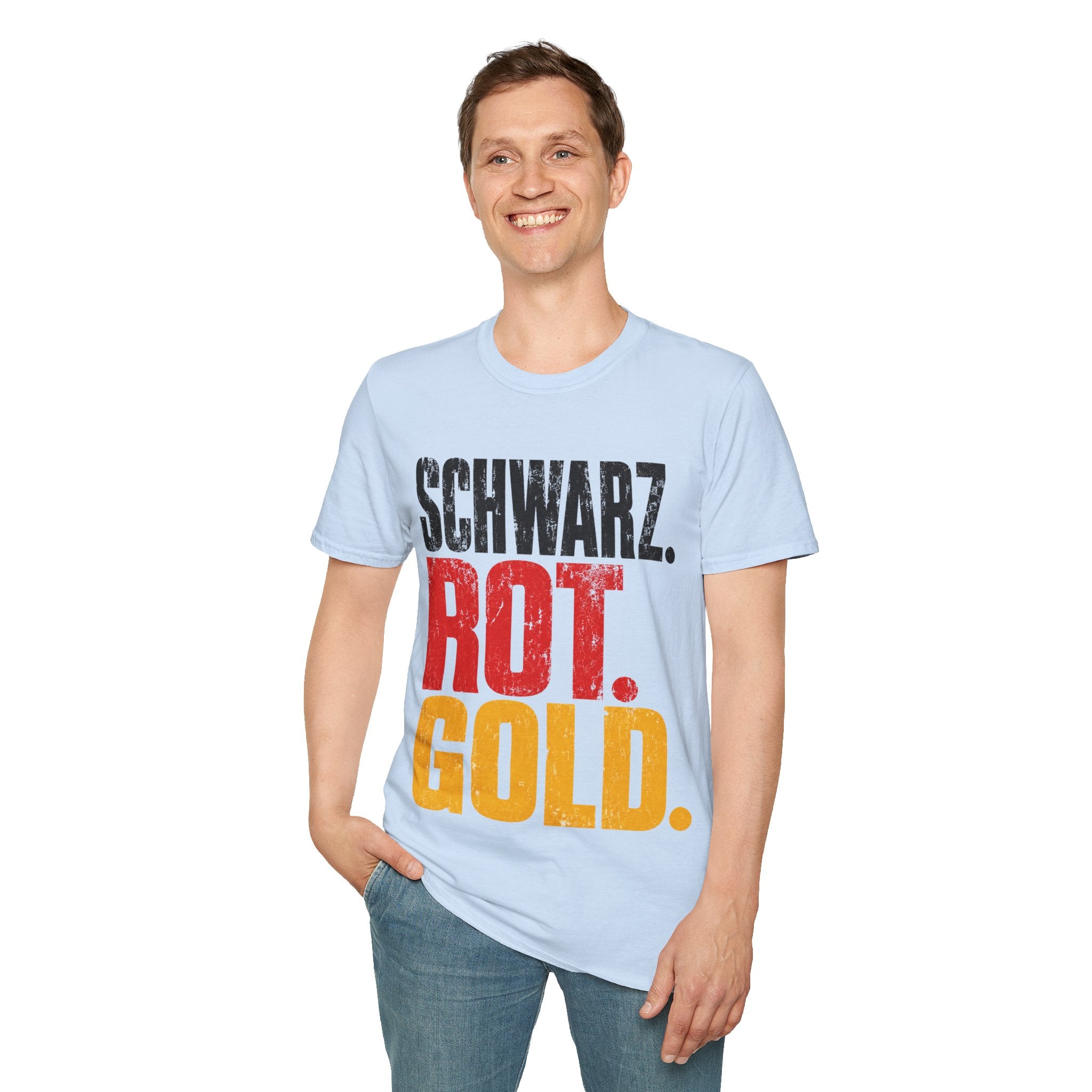 Germany Schwarz Rot Gold T-Shirt — German Flag Pride Graphic Tee