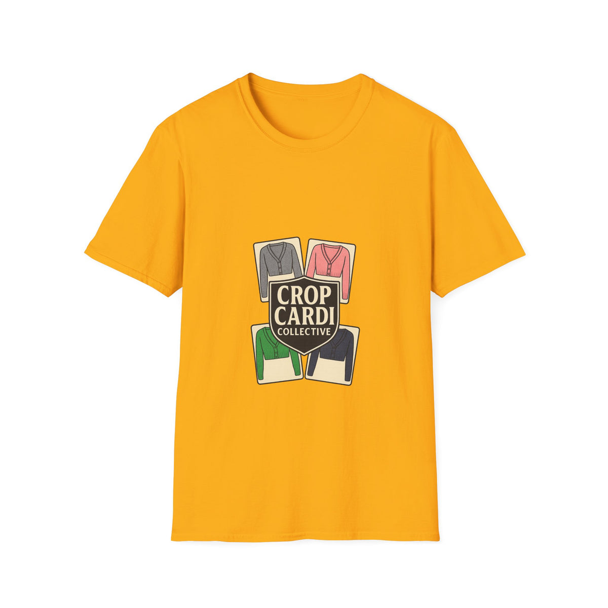 Crop Card Collective T-Shirt — Retro Card Game Logo Tee - Trending Now - October 2026