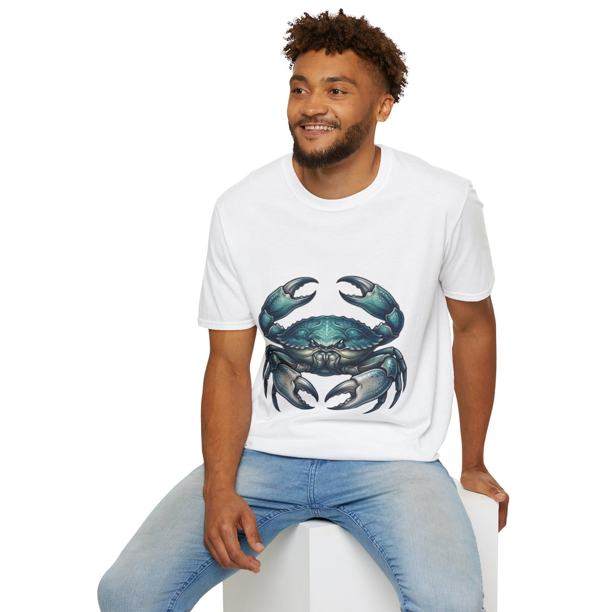 Crab Graphic T-Shirt — Coastal Sea Creature Tee