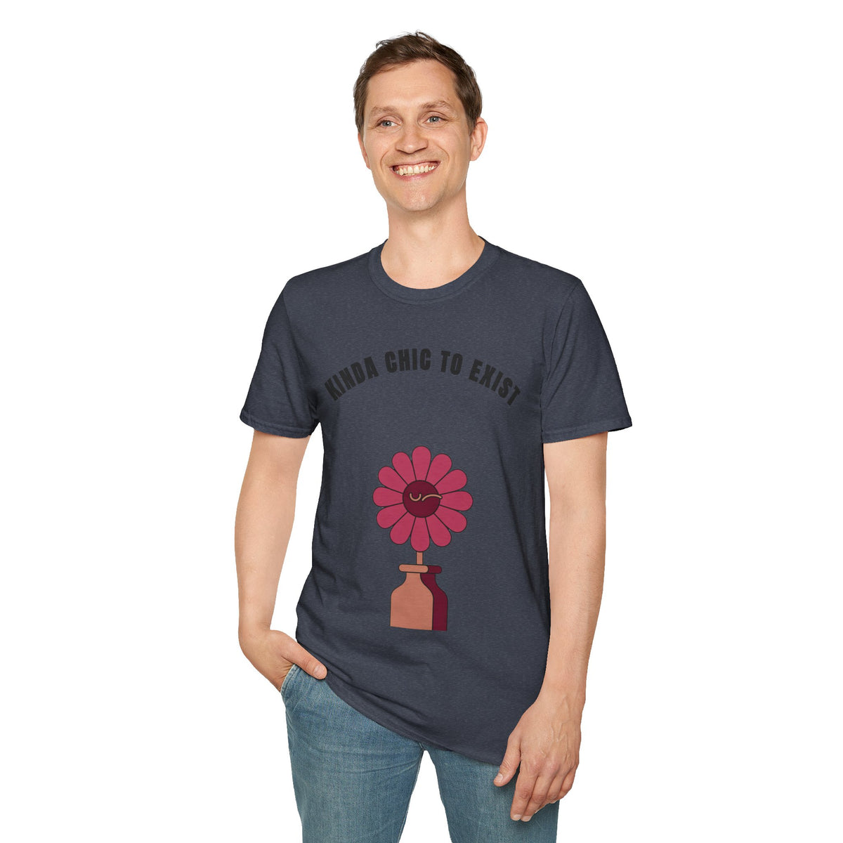 Chic to Exist T-Shirt — Floral Minimalist Graphic Tee for Stylish Everyday Wear - Trending Now - September 2026