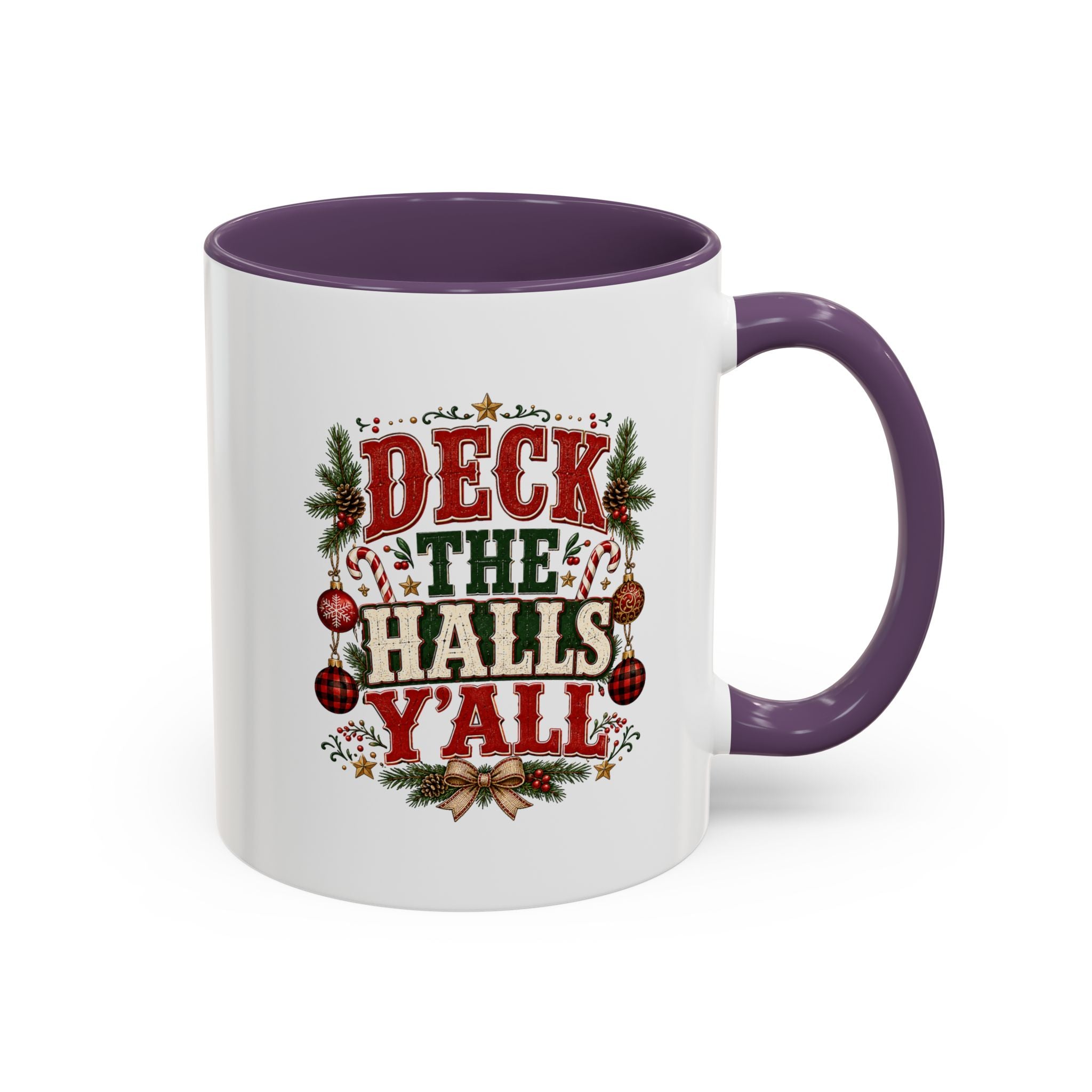 Deck the Halls Y'all Christmas Coffee Mug