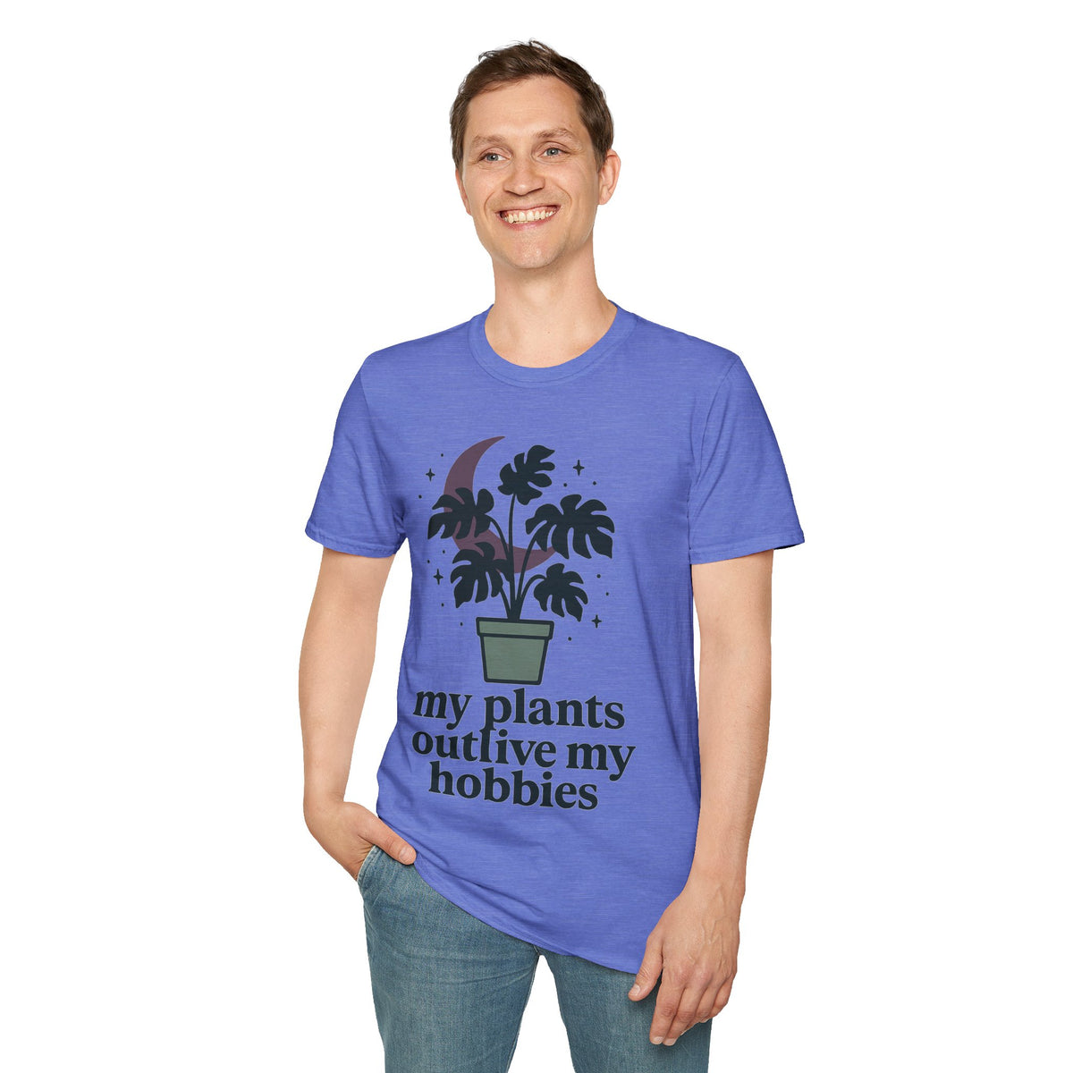 Botanical Moon Plant T-Shirt — “Plants Make Me Happy” Graphic Tee - Trending Now - September 2026