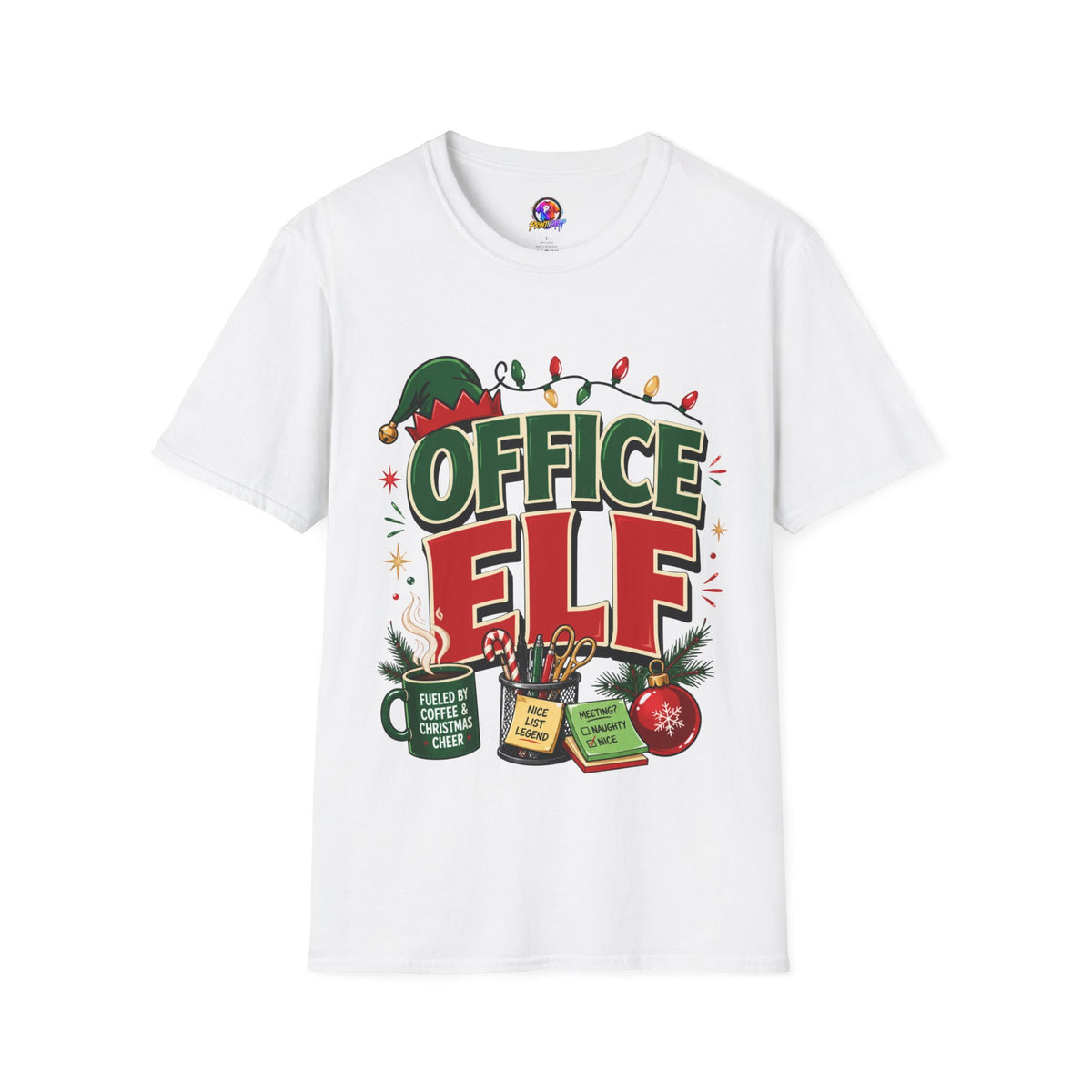 Office Elf T-Shirt — Funny Christmas Work Holiday Tee