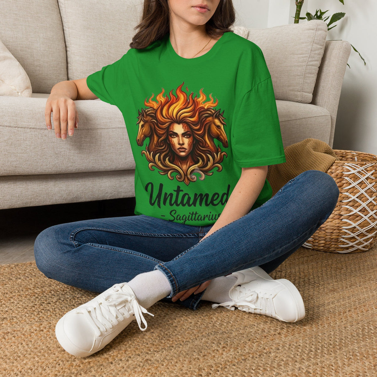 Sagittarius 'Untamed' Zodiac T-Shirt — Fiery Archer Astrology Tee