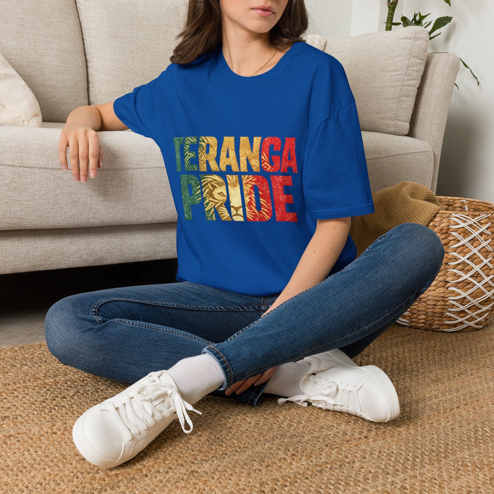 Senegal Teranga Pride T-Shirt — Senegal Flag Colors & Lion Graphic