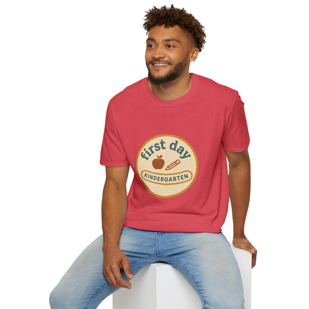First Day Kindergarten Badge T-Shirt — Cute Back-to-School Tee for Teachers & Parents - Trending Now - August 2026
