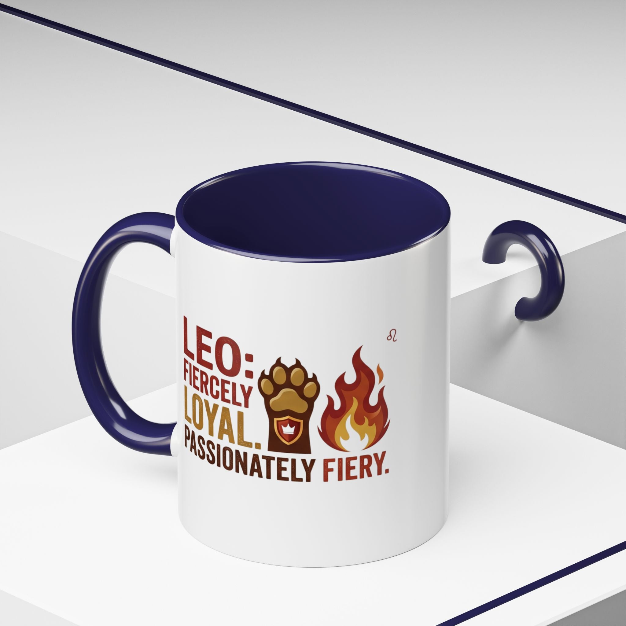 Leo Zodiac Coffee Mug – Fiercely Loyal, Passionately Fiery Accent Mug