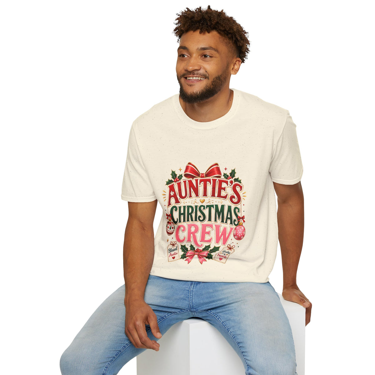 Auntie’s Christmas Crew T-Shirt — Holiday Family Pajama Tee