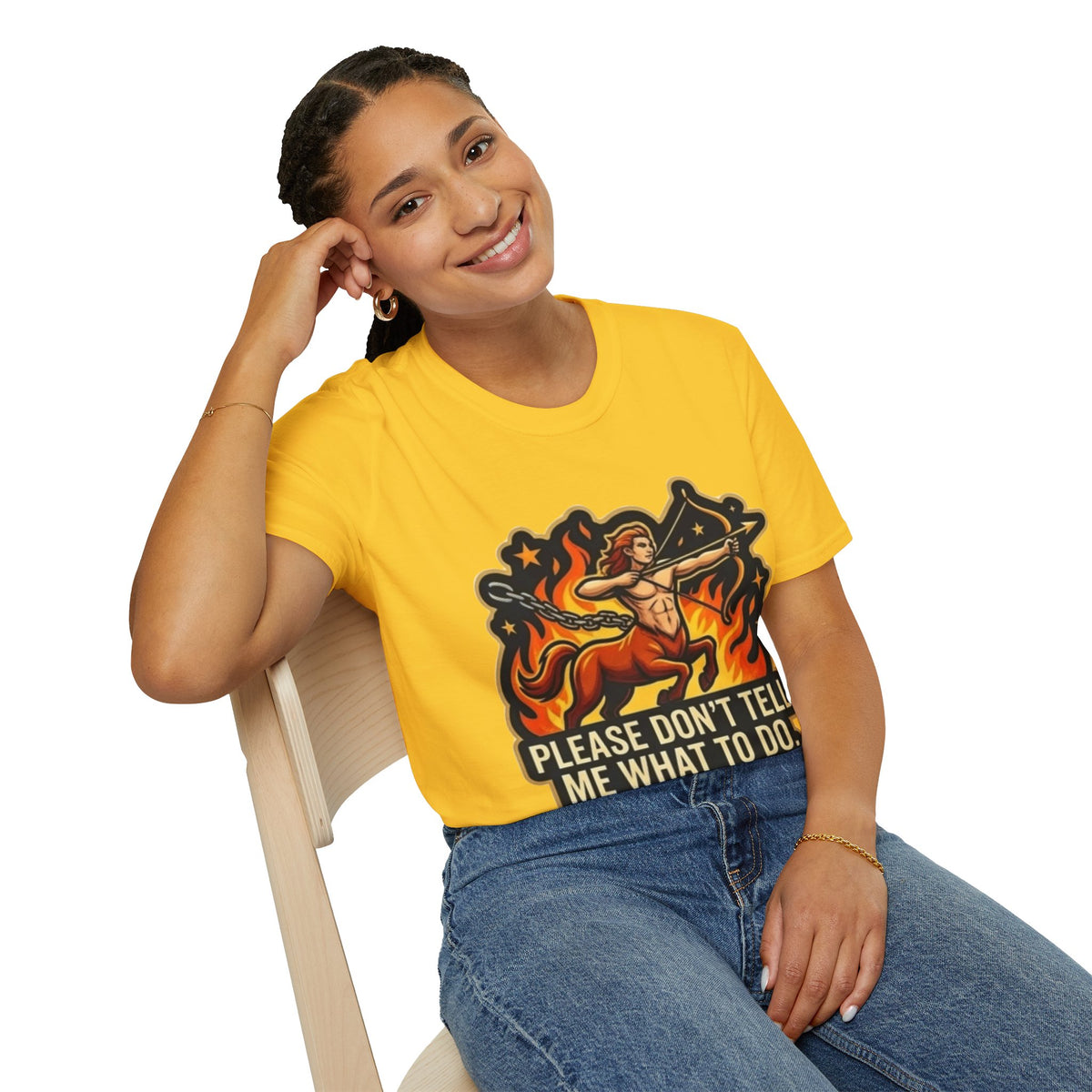 Sagittarius Archer T-Shirt — "Please Don't Tell Me What To Do" Zodiac Graphic
