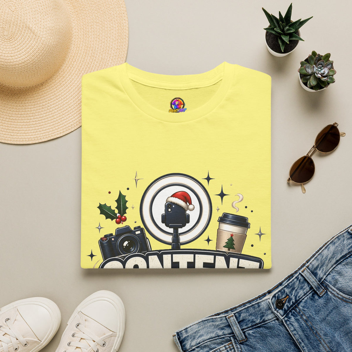 Content Creator Christmas T-Shirt