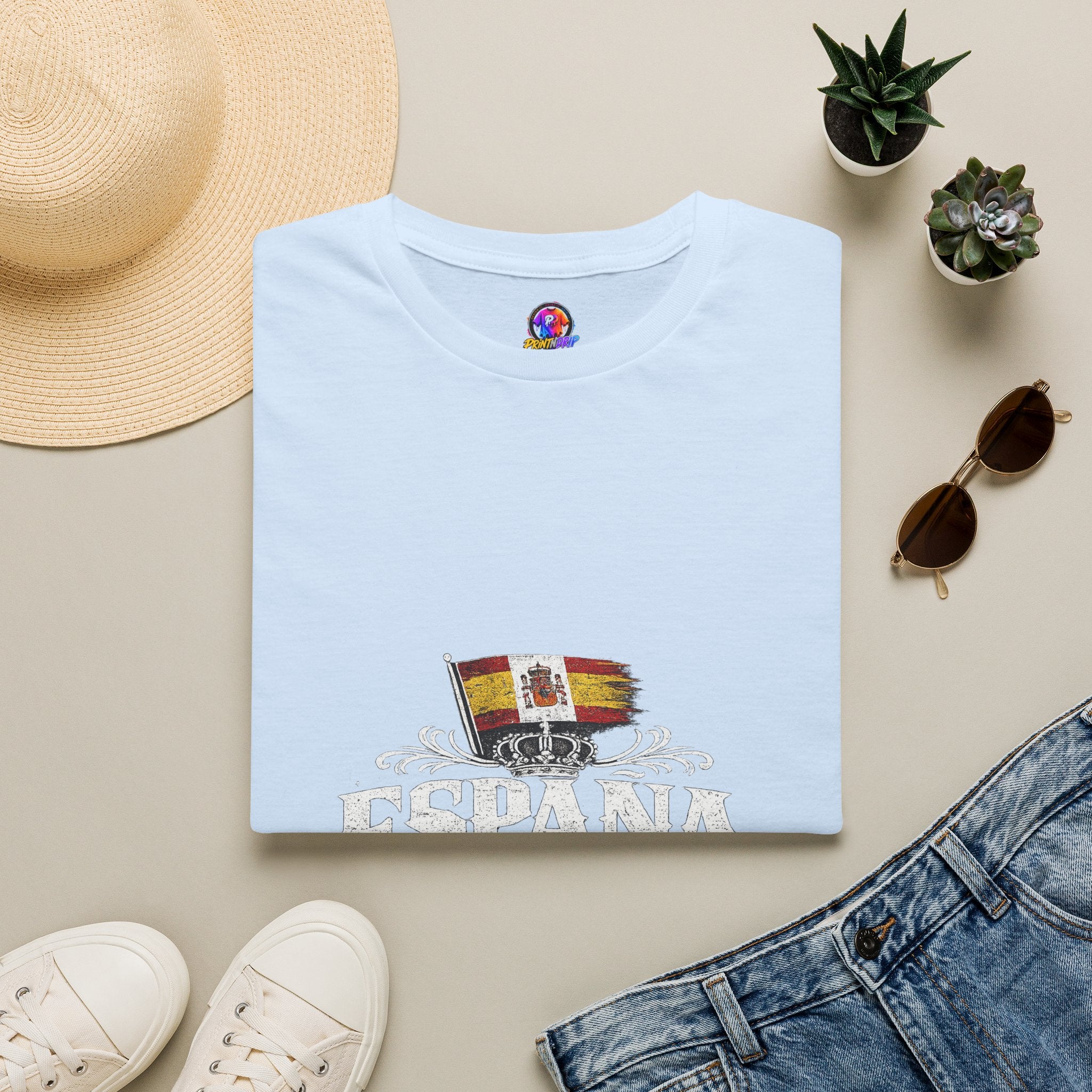 Spain Flag Crest T-Shirt — Spanish Pride Graphic Tee