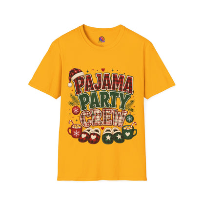 Pajama Party Crew T‑Shirt — Festive Christmas Lounge Tee