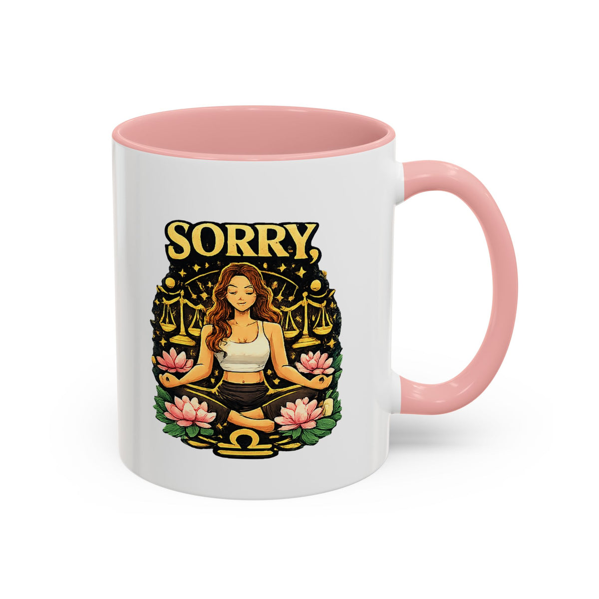 Libra Zodiac Accent Coffee Mug