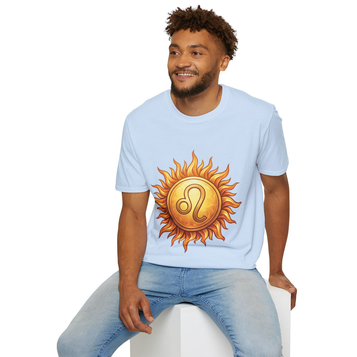 Leo Sun T‑Shirt — Zodiac Sunburst Graphic Tee