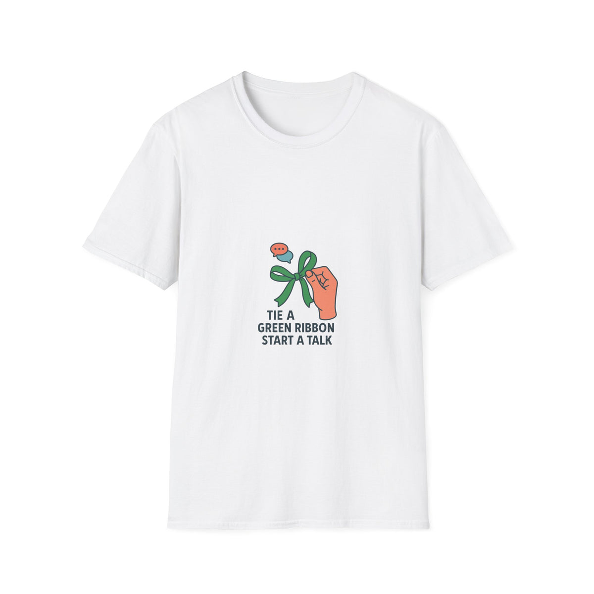 Mental Health Awareness T-Shirt — "Tie a Green Ribbon, Start a Talk" - Trending Now - October 2026