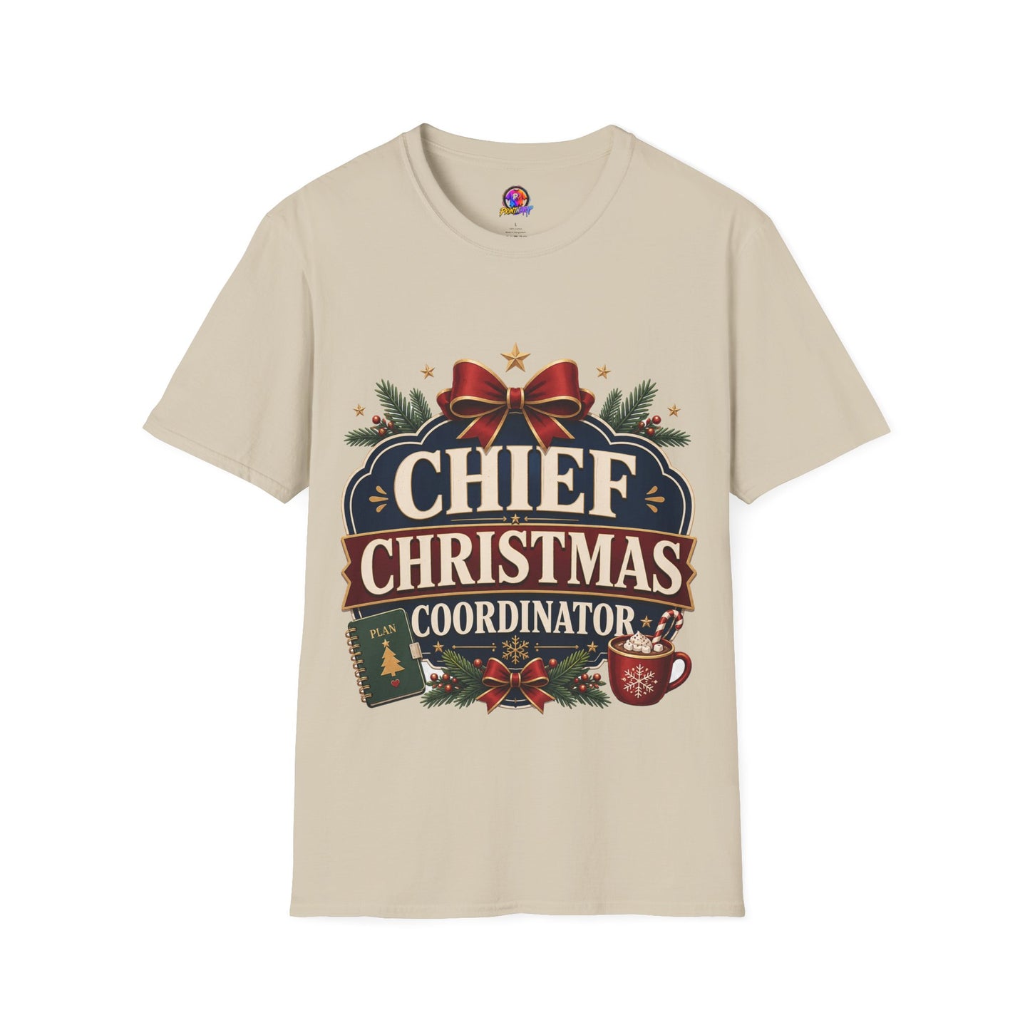 Christmas T-Shirt — "Chief Christmas Coordinator" Holiday Graphic Tee