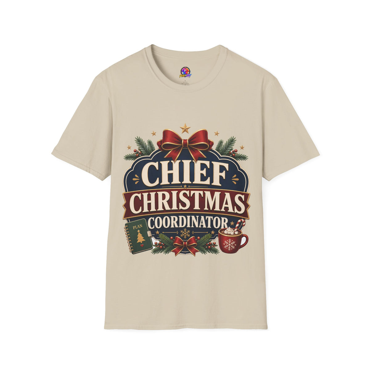 Christmas T-Shirt — "Chief Christmas Coordinator" Holiday Graphic Tee