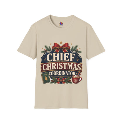 Christmas T-Shirt — "Chief Christmas Coordinator" Holiday Graphic Tee