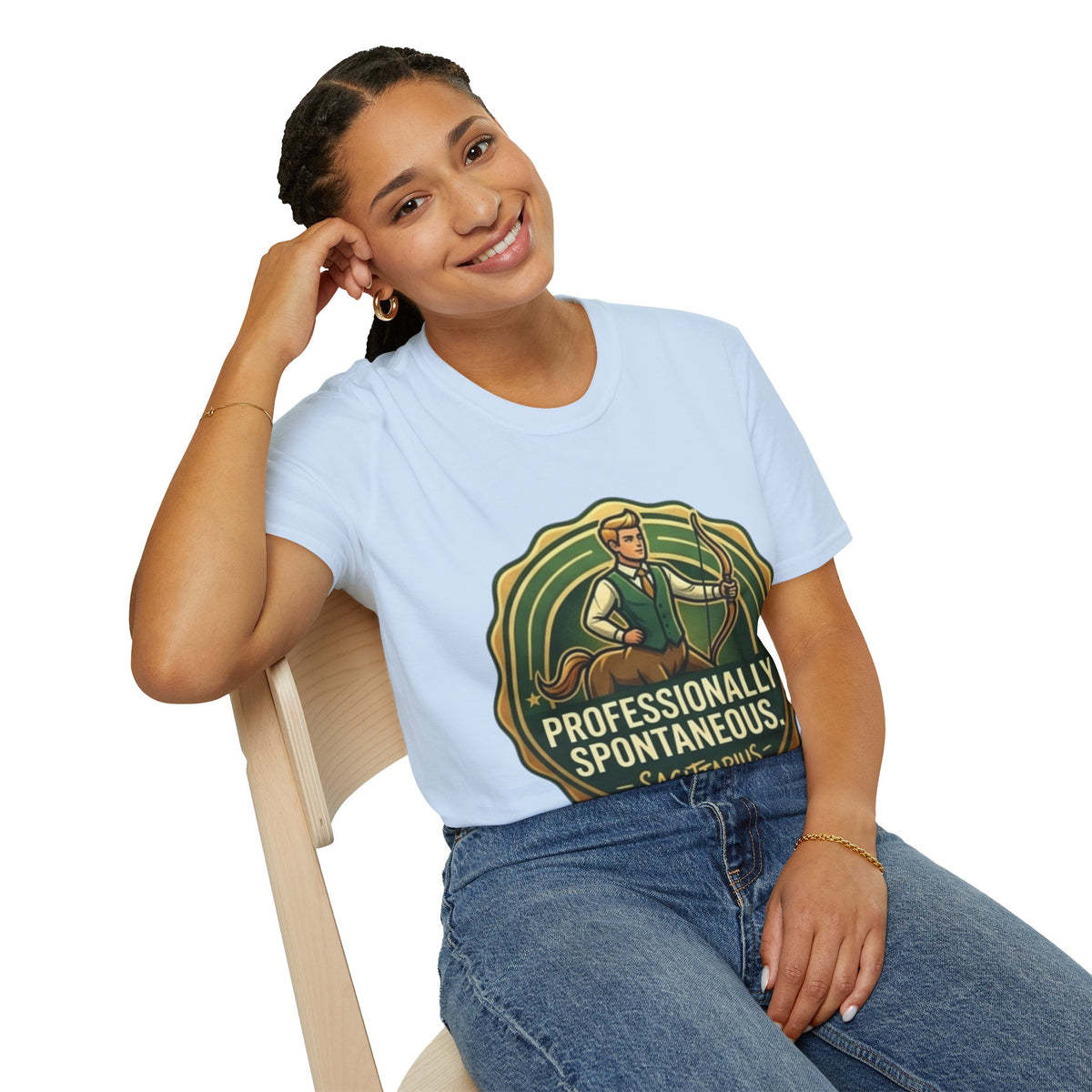 Sagittarius Archer T‑Shirt — "Professionally Spontaneous" Zodiac Tee