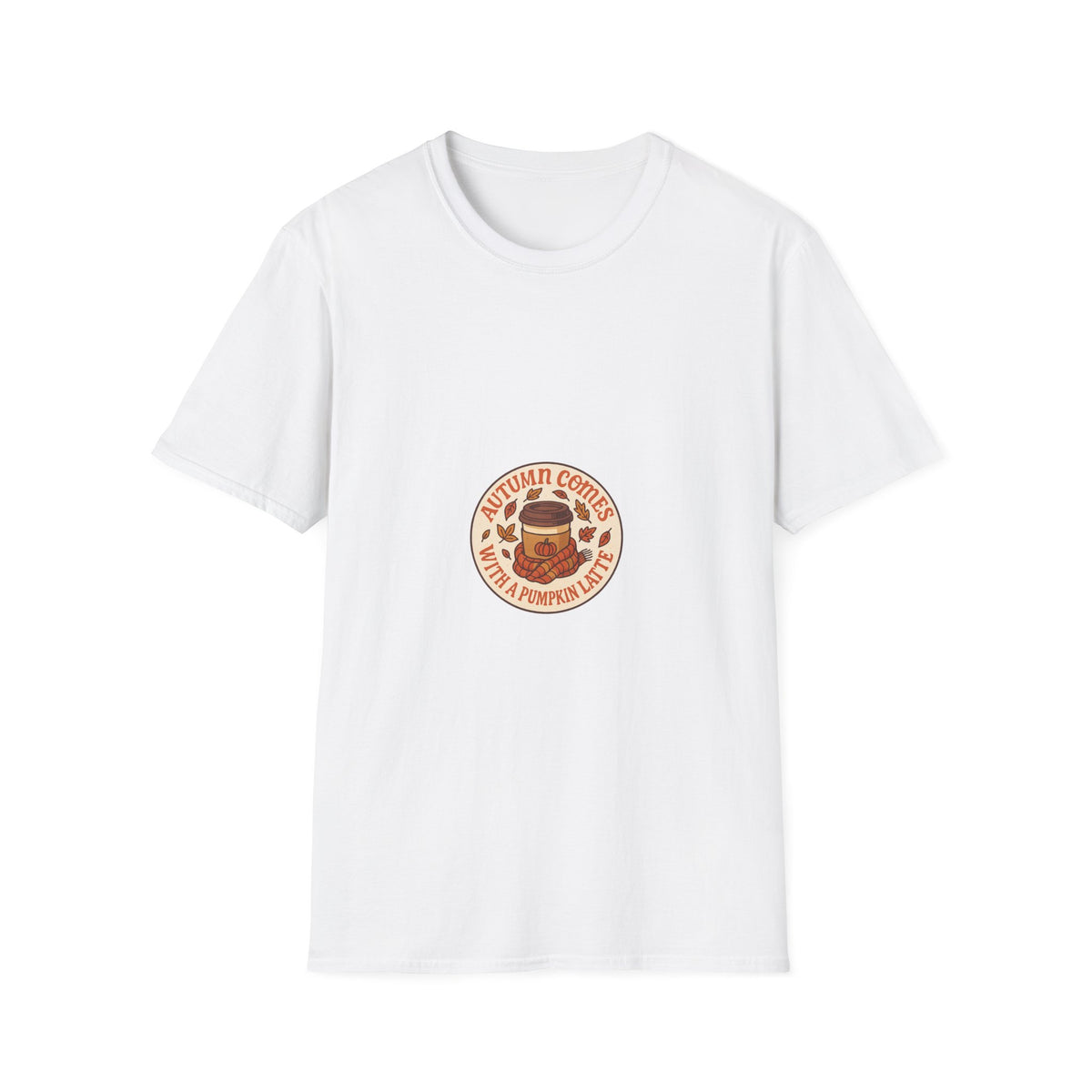 Coffee & Pumpkin Patch T-Shirt — "Autumn Coffee: Pumpkin Spice" Fall Cafe Shirt - Trending Now - October 2026