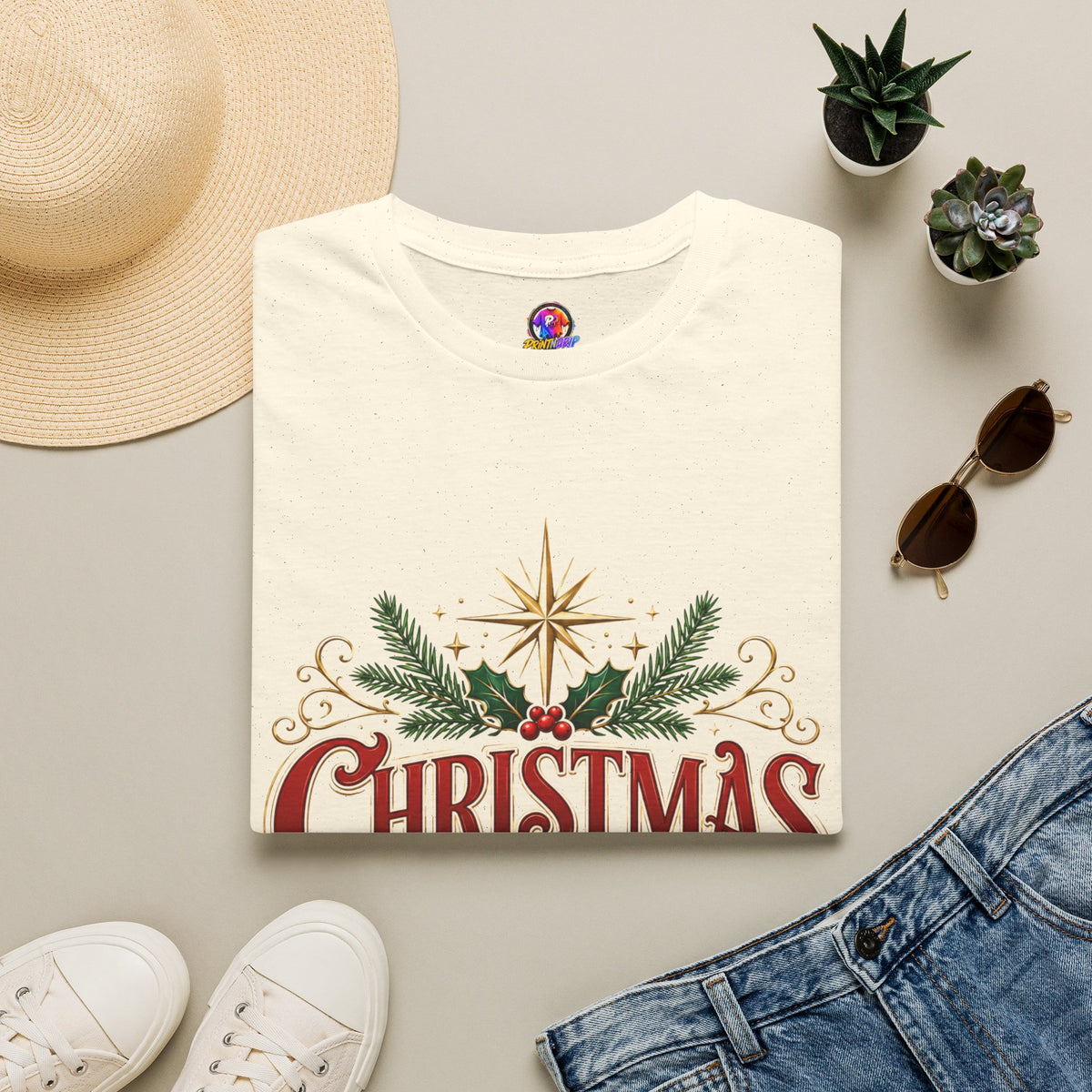 Christmas Blessings T-Shirt – Festive Holiday Graphic Tee