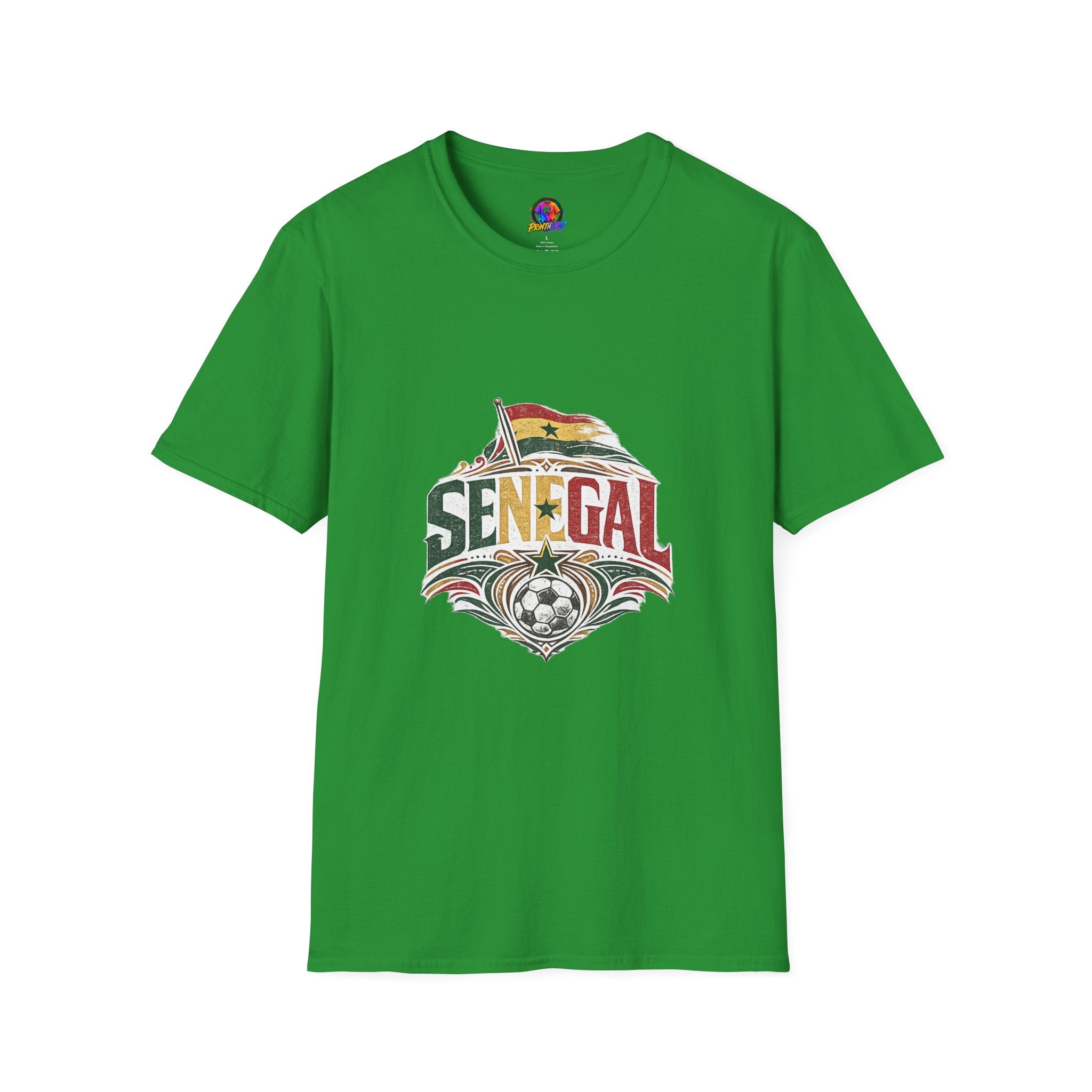 Senegal Flag Graphic T-Shirt — Vintage Senegal Pride Tee