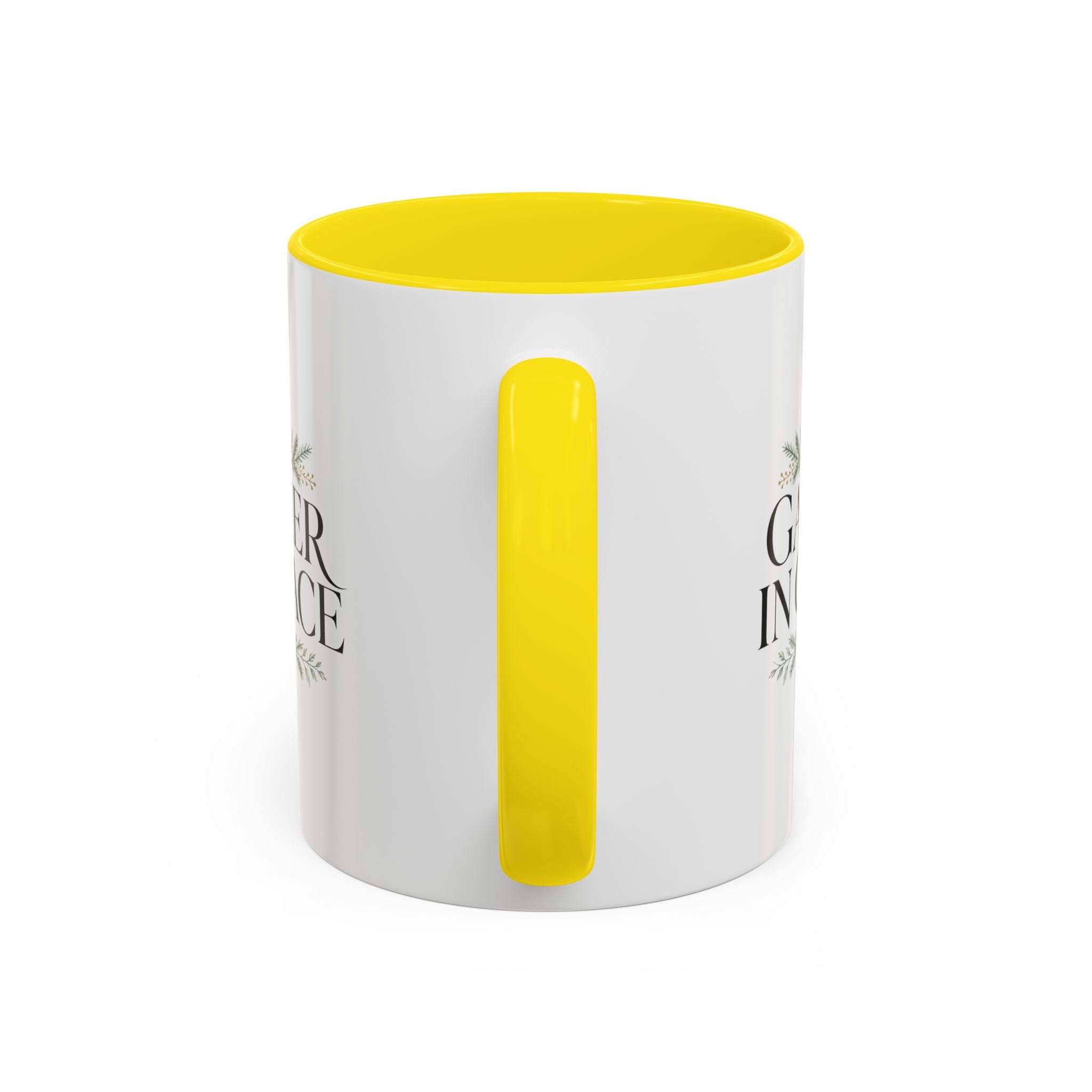 Christmas Gather in Grace Coffee Mug — Inspirational Holiday Accent Mug