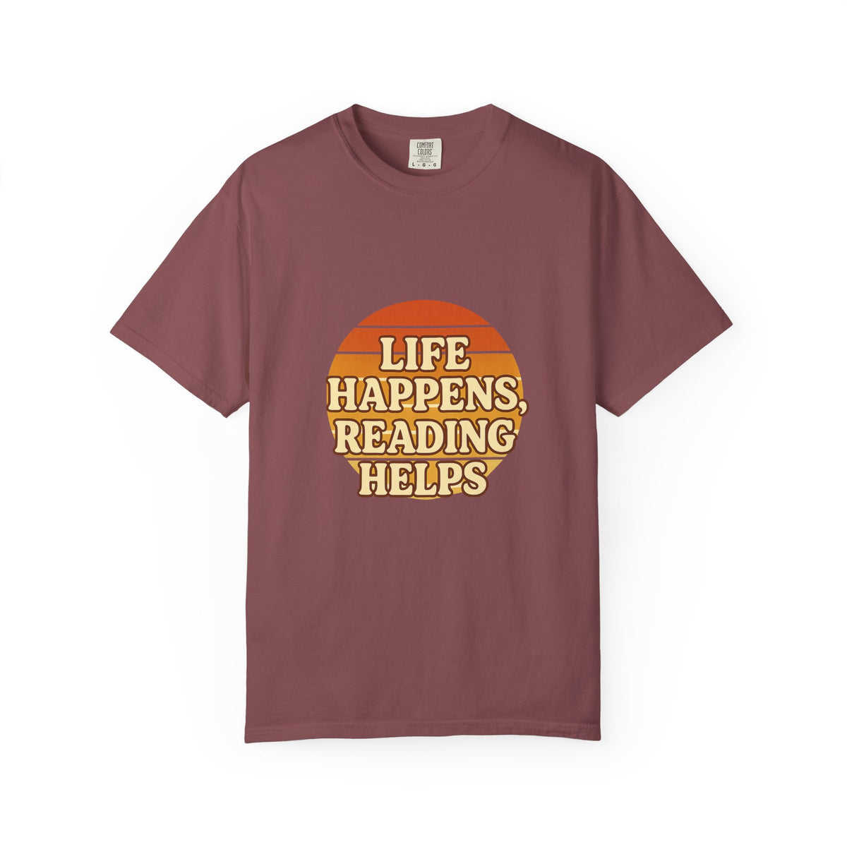 Reading Helps T-Shirt — "Life Happens, Reading Helps" Retro Book Tee - Trending Now - October 2026