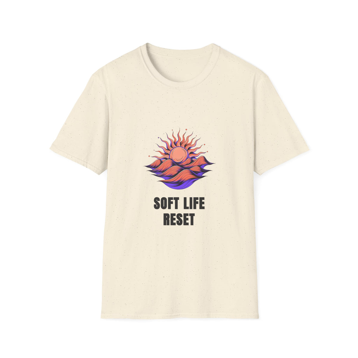 Soft Life Reset T-Shirt — Sun & Waves Graphic Tee - Trending Now - August 2026
