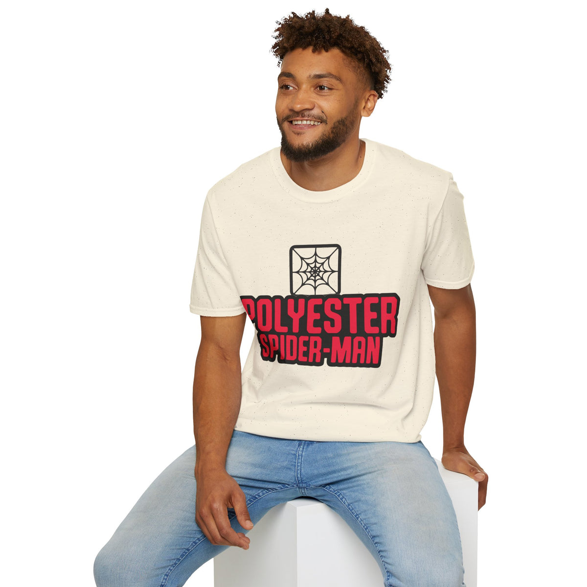 Spider-Man Polyester Graphic Tee — Bold Retro Logo Spiderweb T-Shirt - Trending Now - August 2026