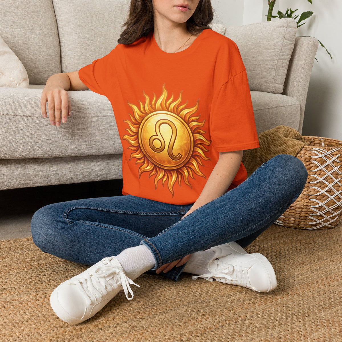 Leo Sun T‑Shirt — Zodiac Sunburst Graphic Tee